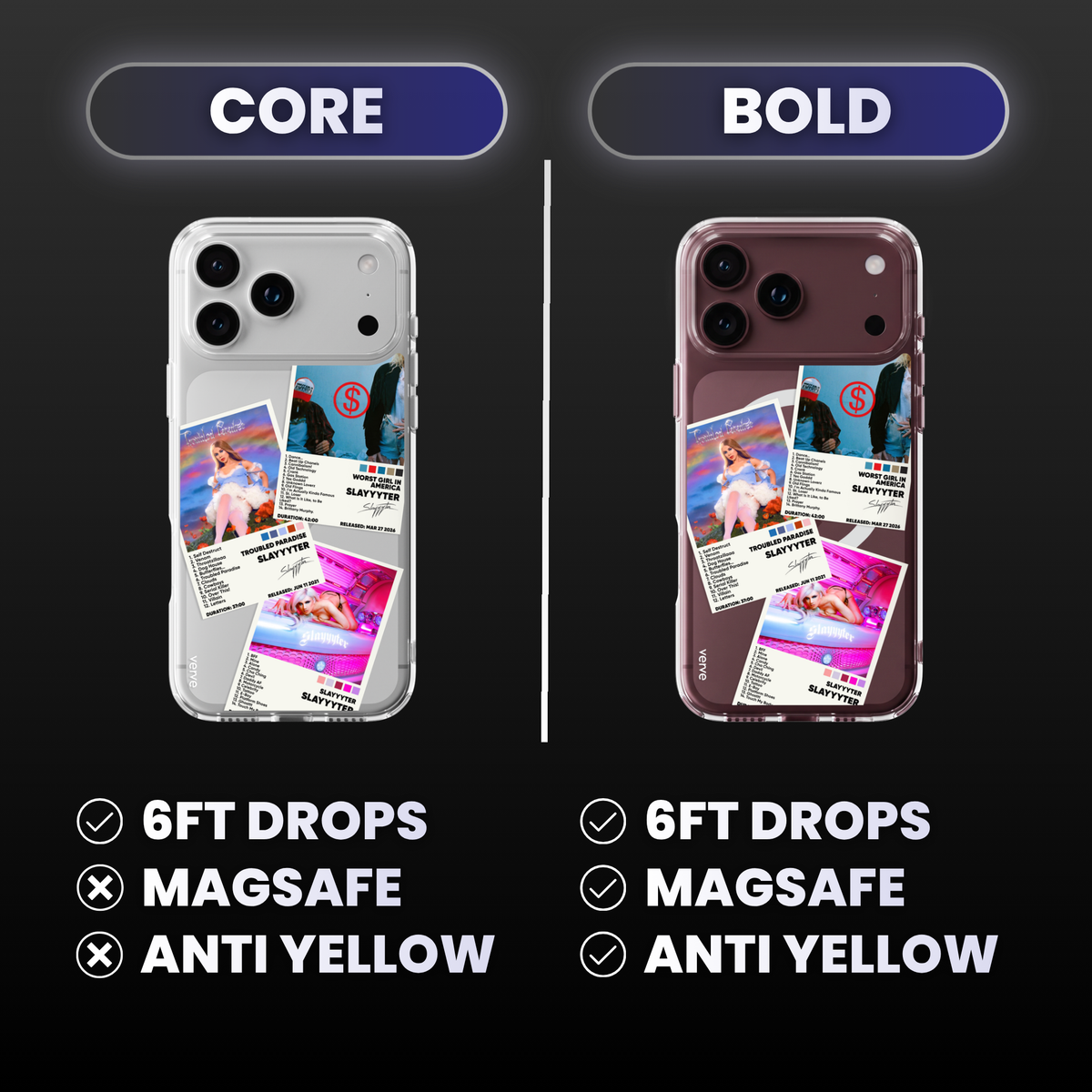 Slayyyter Album Covers Clear Phone Case