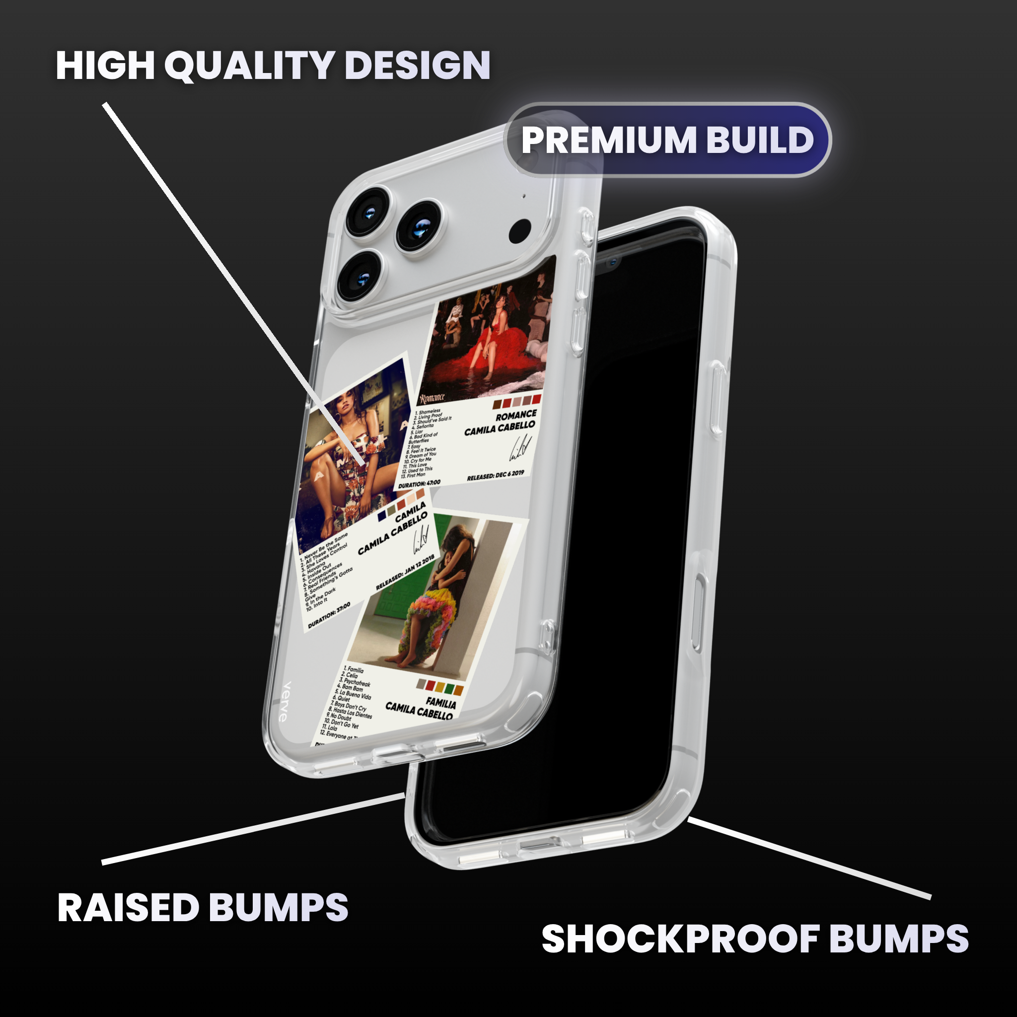 Camila Cabello Album Covers Clear Phone Case