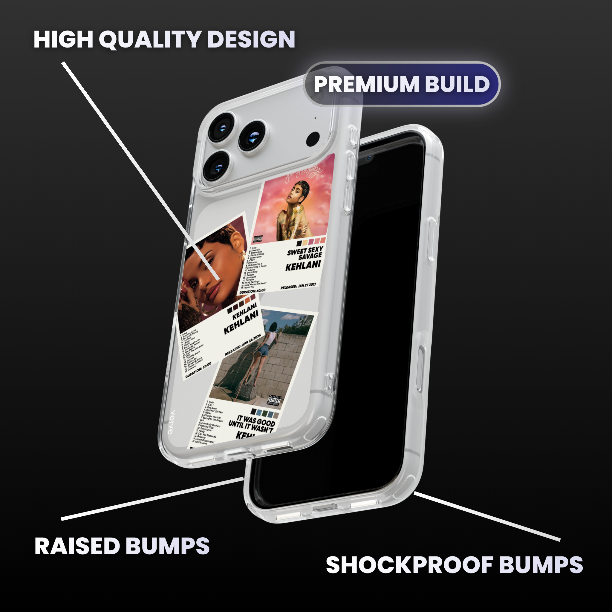 Kehlani Album Covers Clear Phone Case
