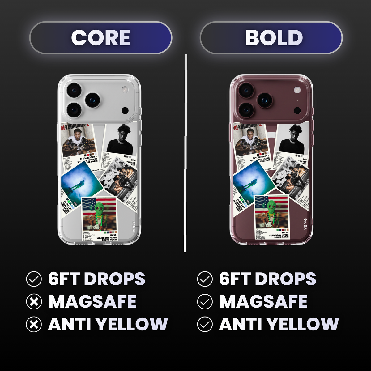 NBA Youngboy Album Covers Clear Phone Case