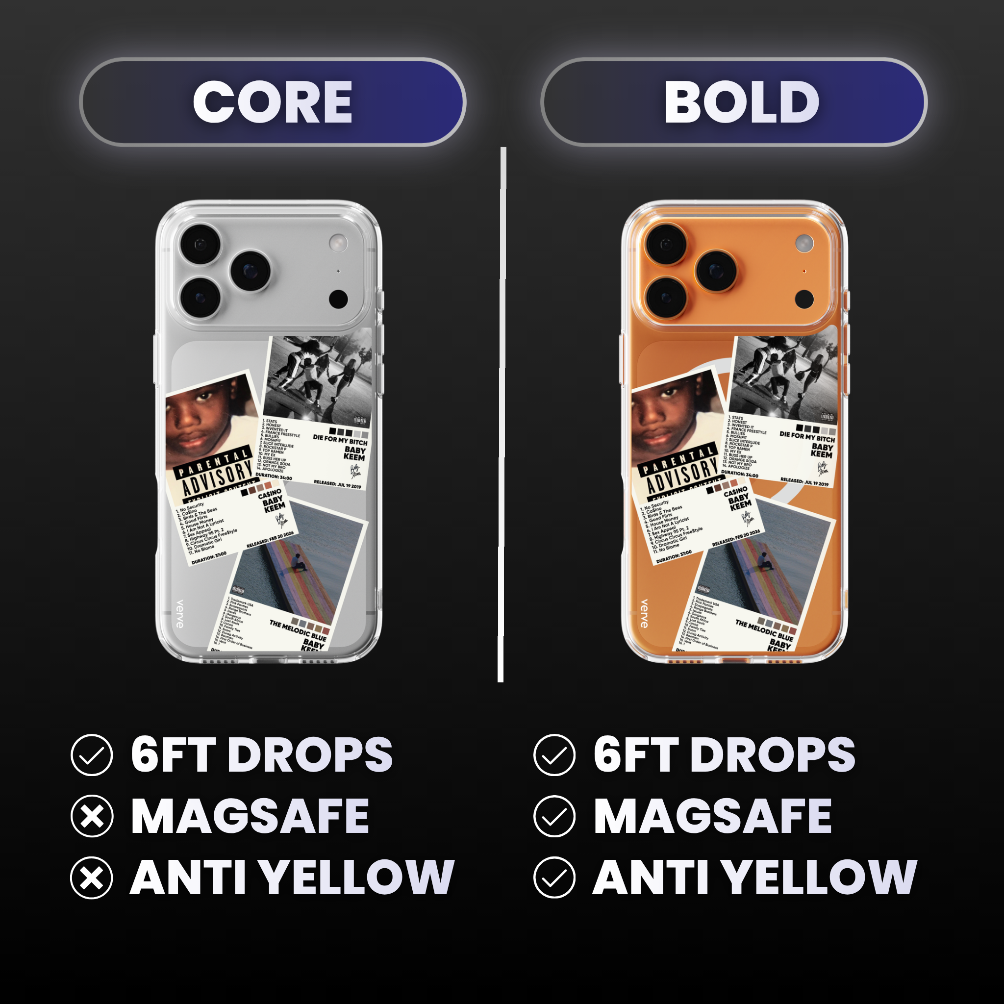 Baby Keem Album Covers Clear Phone Case