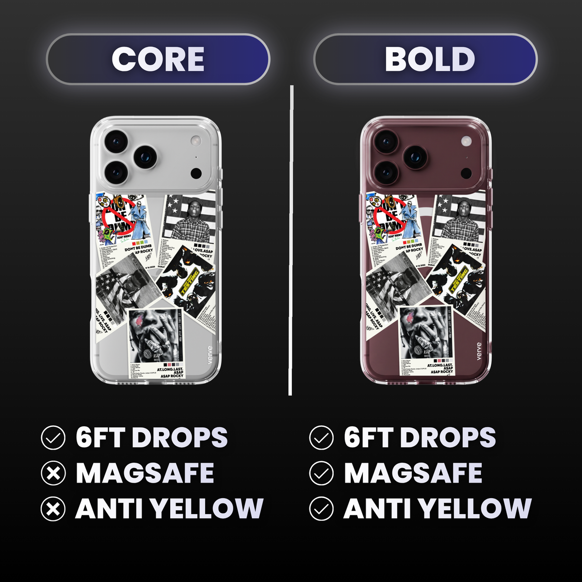 A$AP Rocky Album Covers Clear Phone Case