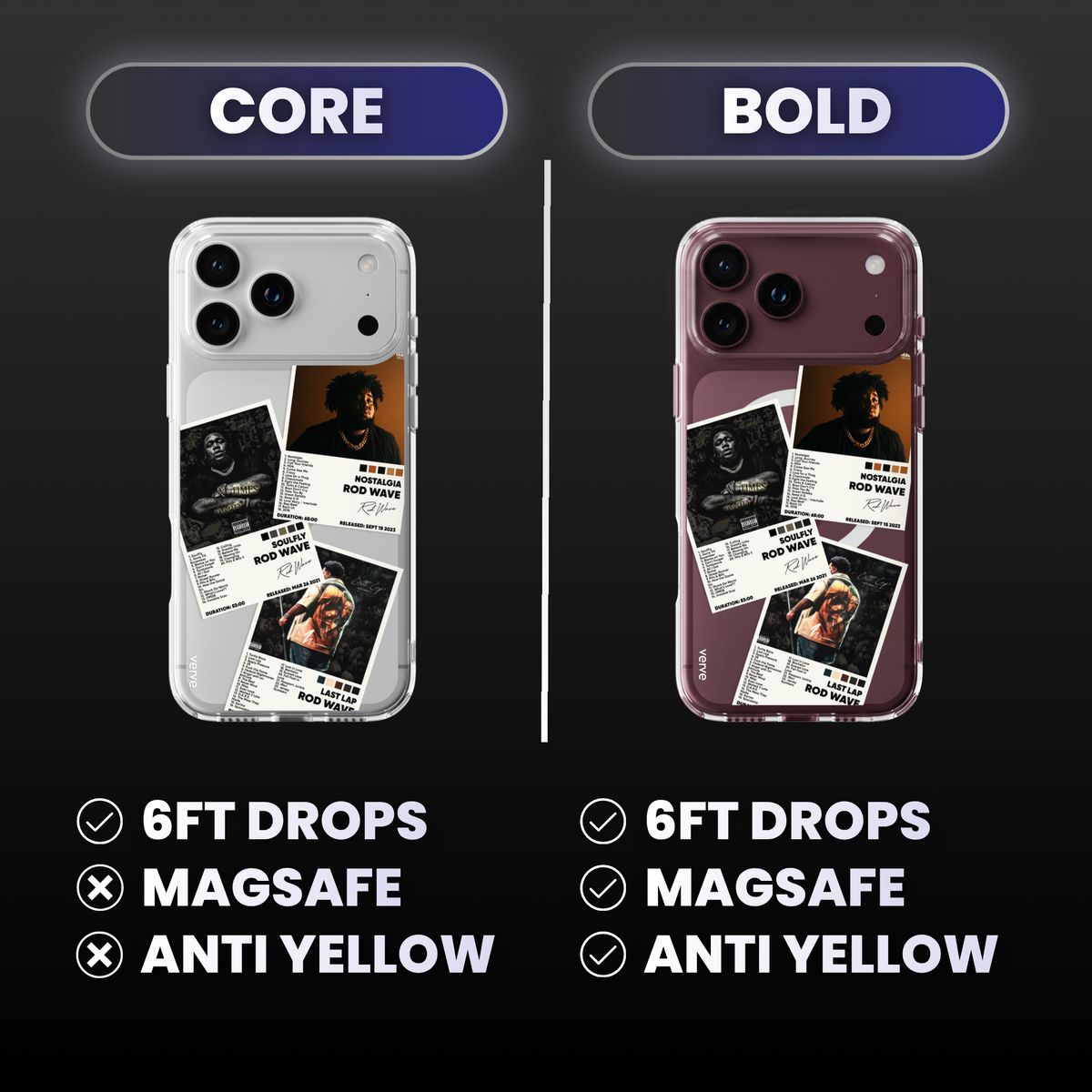 Rod Wave Album Covers Clear Phone Case