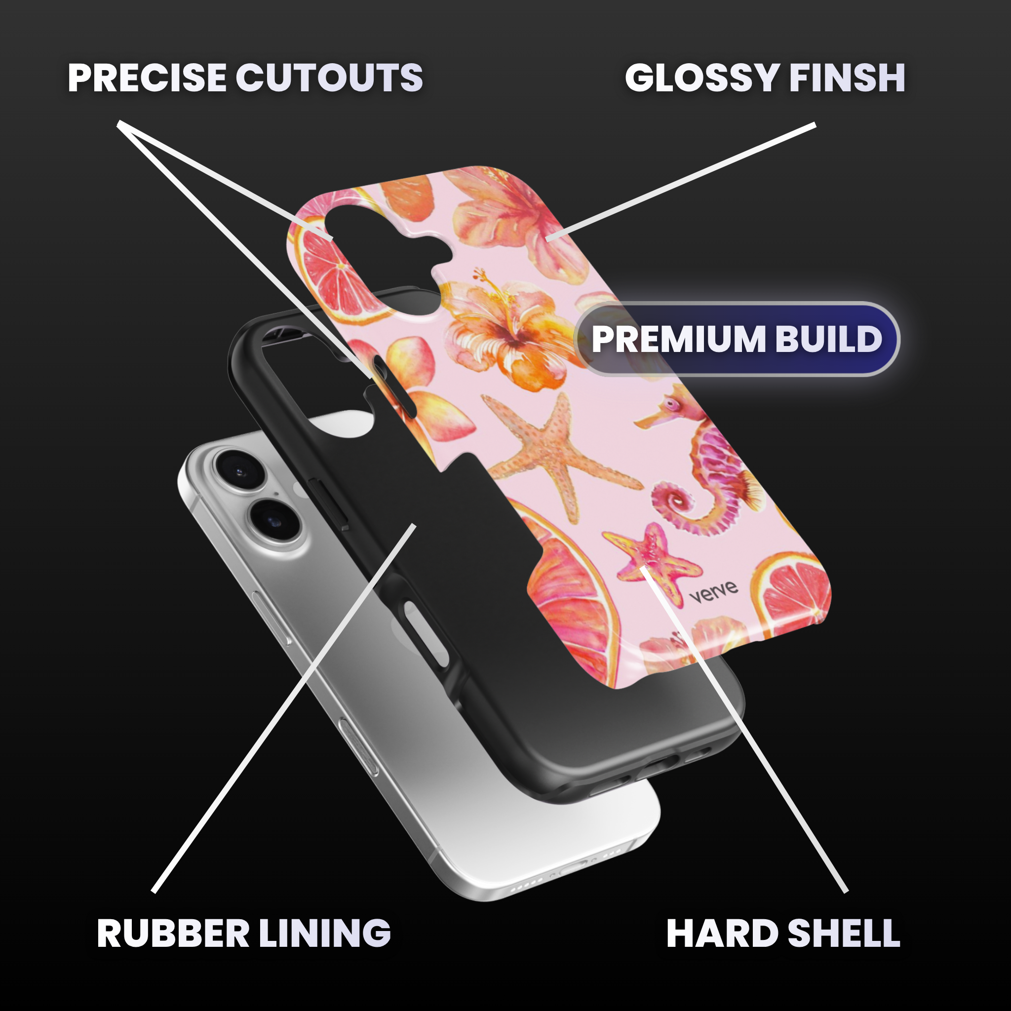 Peachy Starfish Summer Phone Case