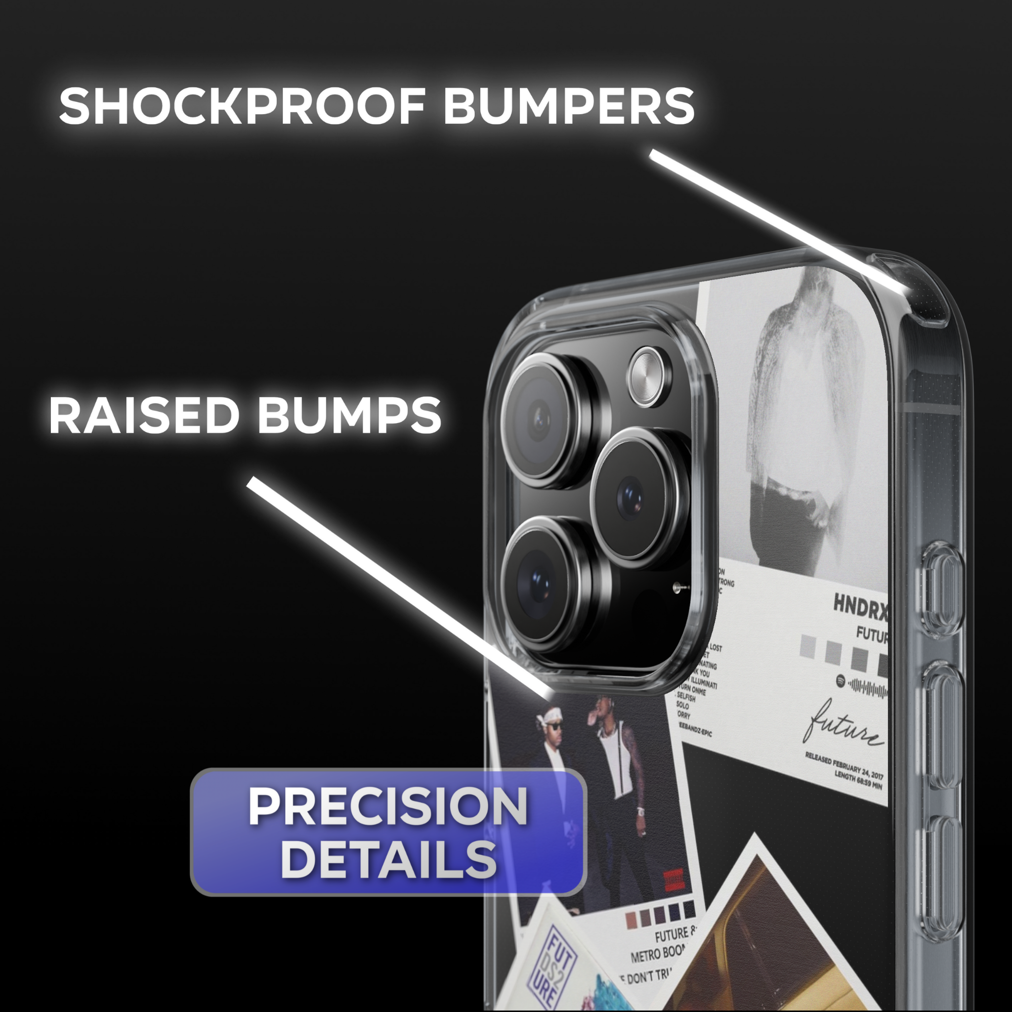 Future Album Covers Clear Phone Case