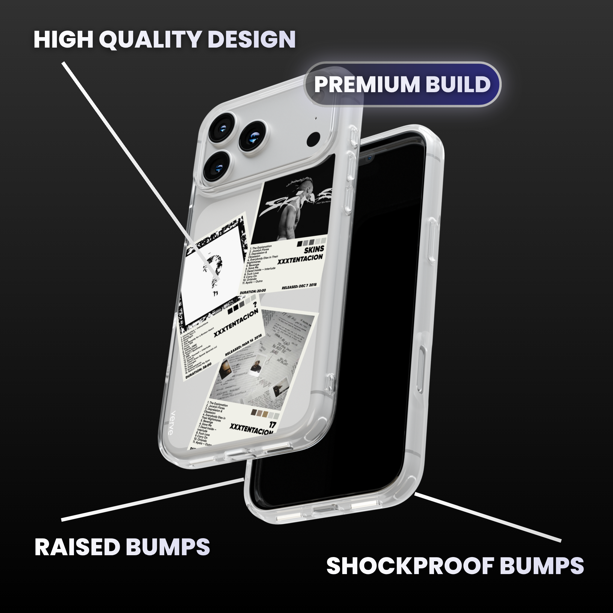 XXXTENTACION Album Covers Clear Phone Case