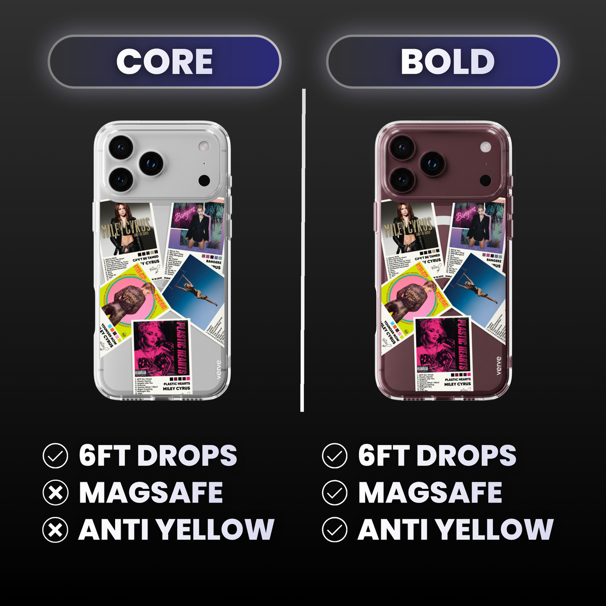 Miley Cyrus Album Covers Clear Phone Case