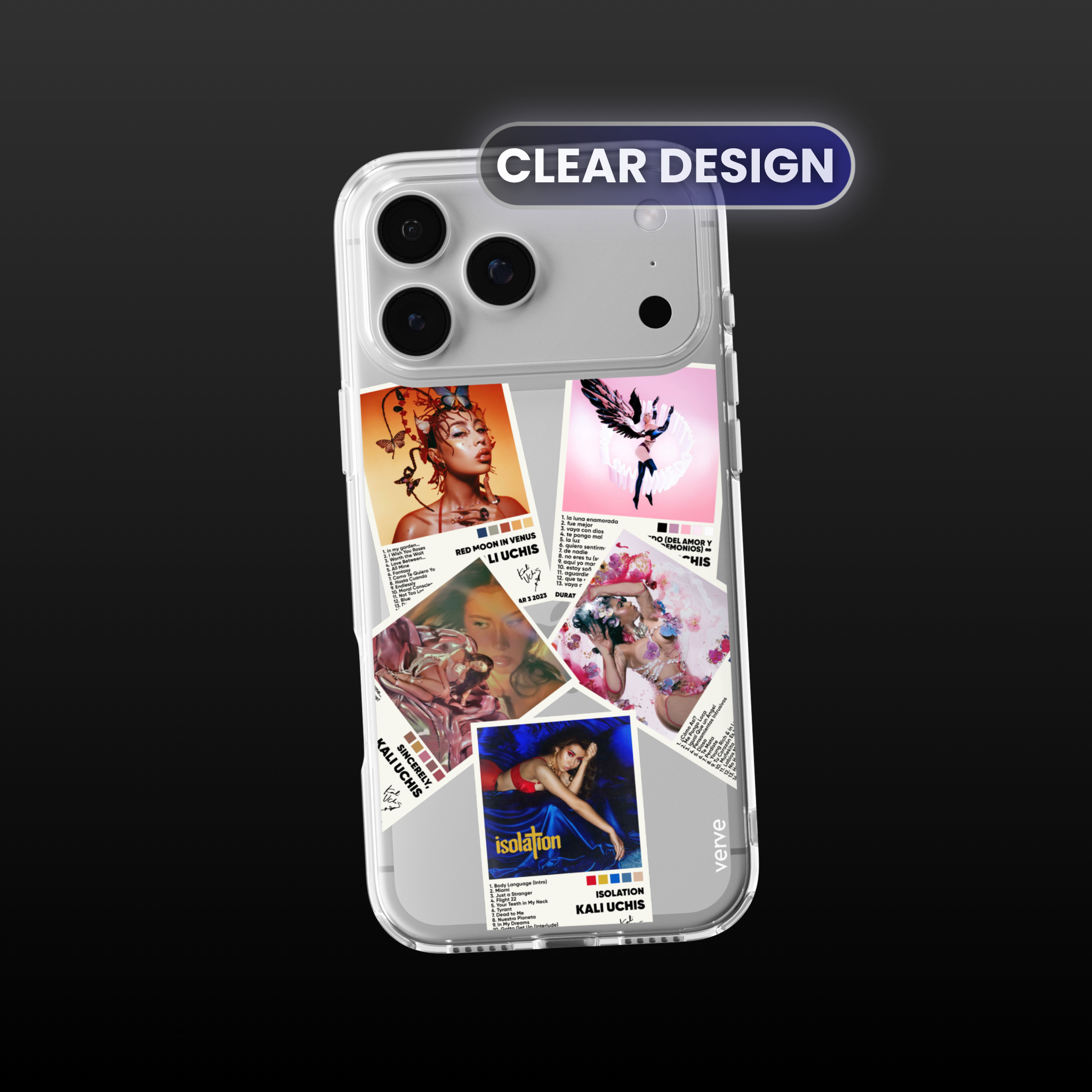 Kali Uchis Album Covers Clear Phone Case