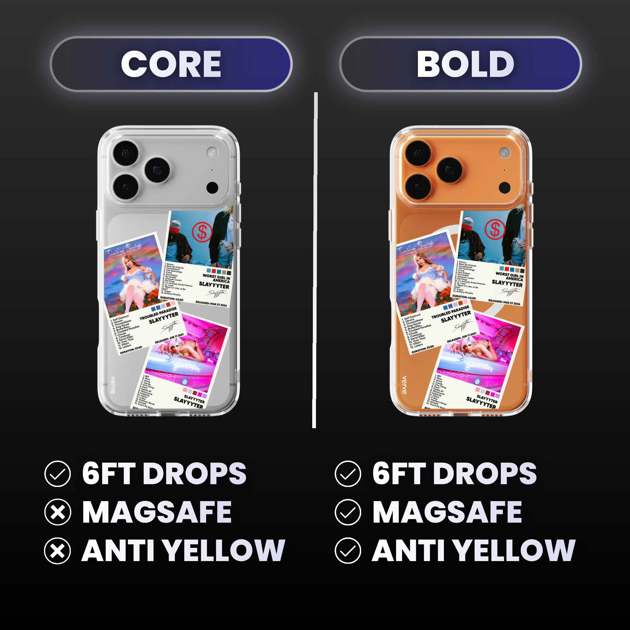 Slayyyter Album Covers Clear Phone Case
