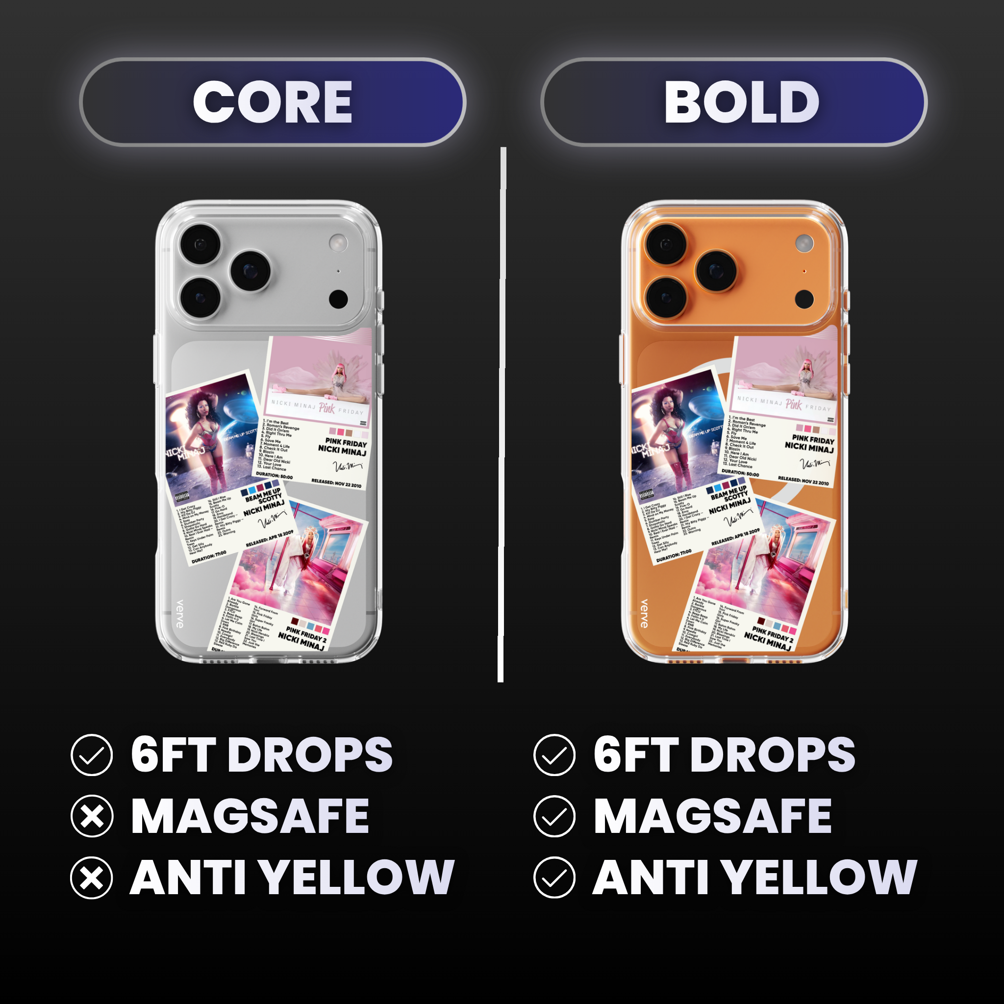 Nicki Minaj Album Covers Clear Phone Case