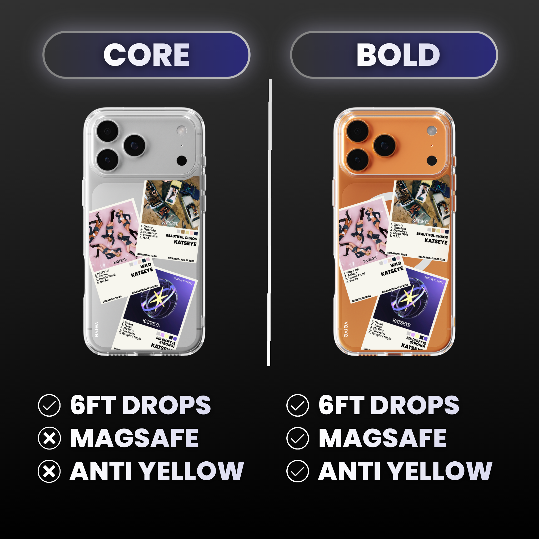 KATSEYE Album Covers Clear Phone Case
