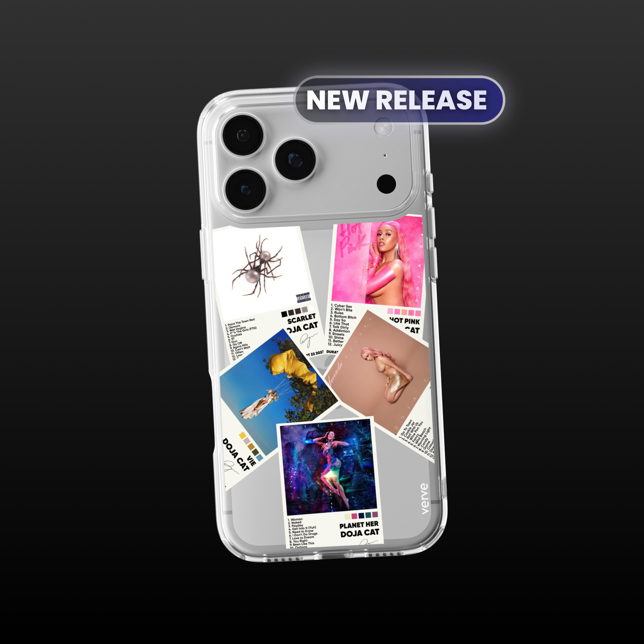 Doja Cat Album Covers Clear Phone Case