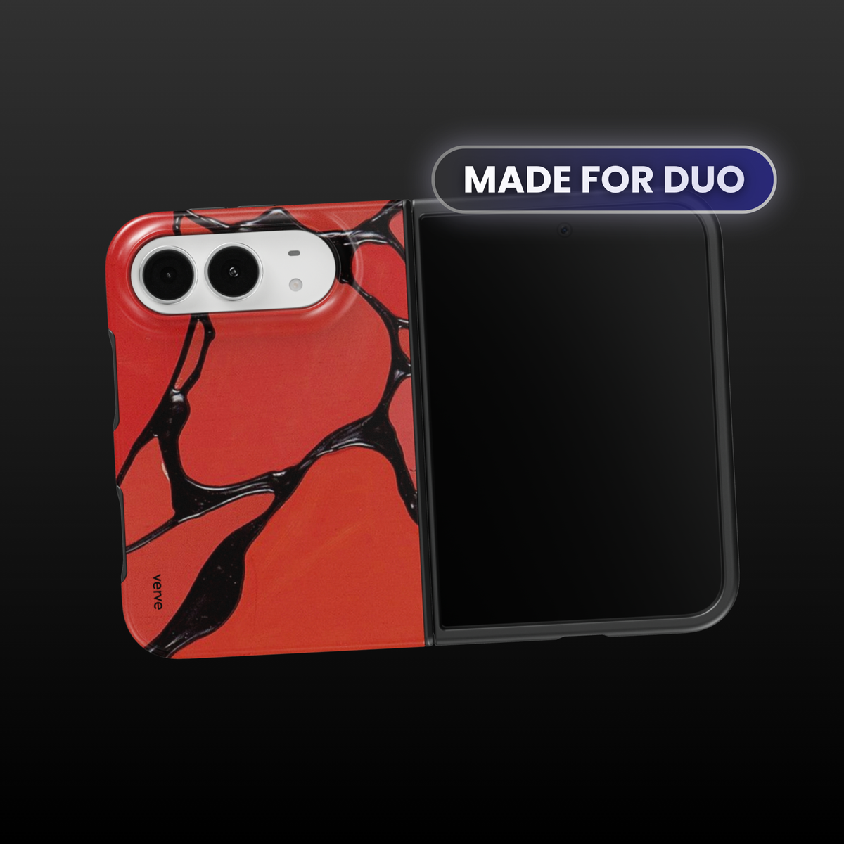 Burning Black Chrome Phone Case