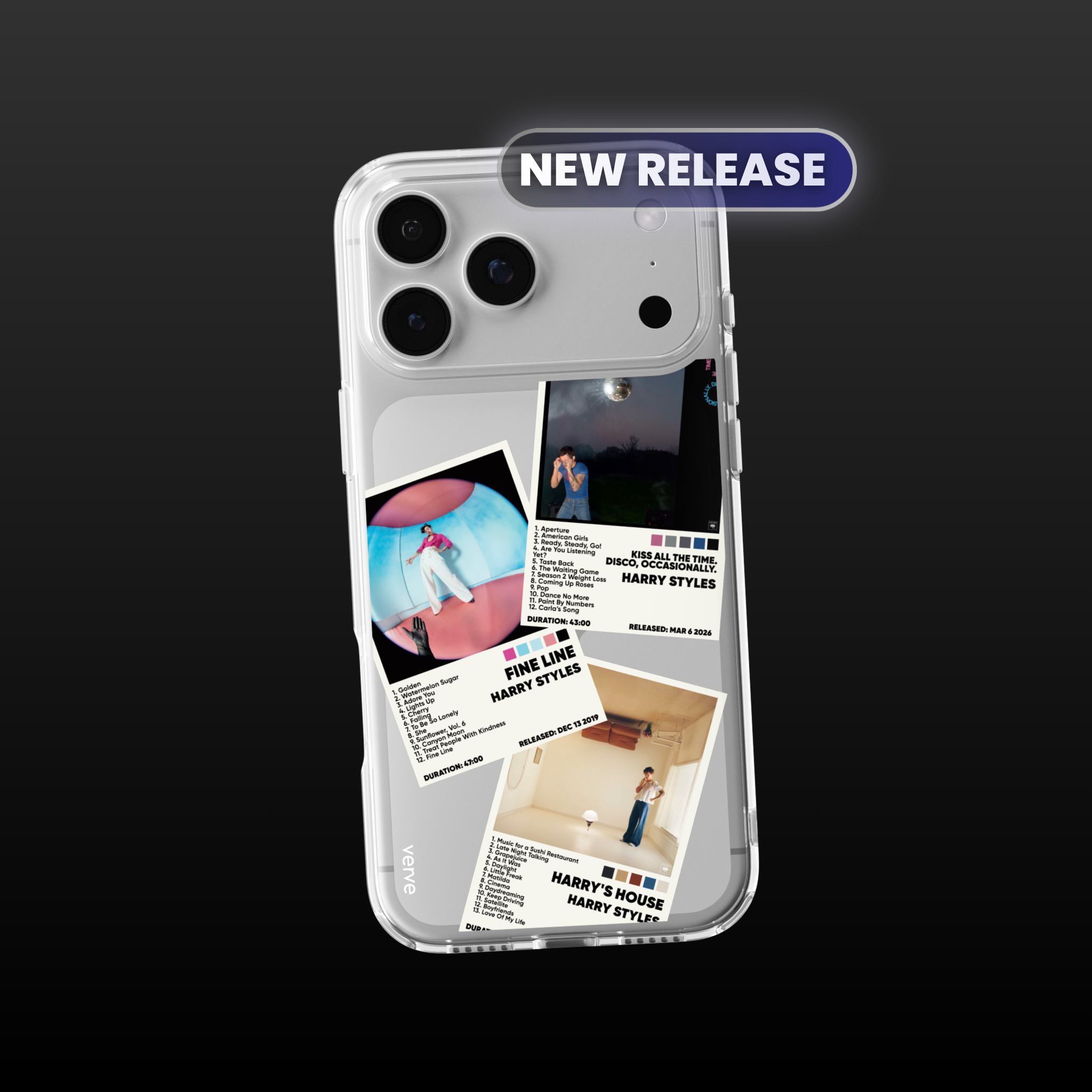 Harry Styles Album Covers Clear Phone Case