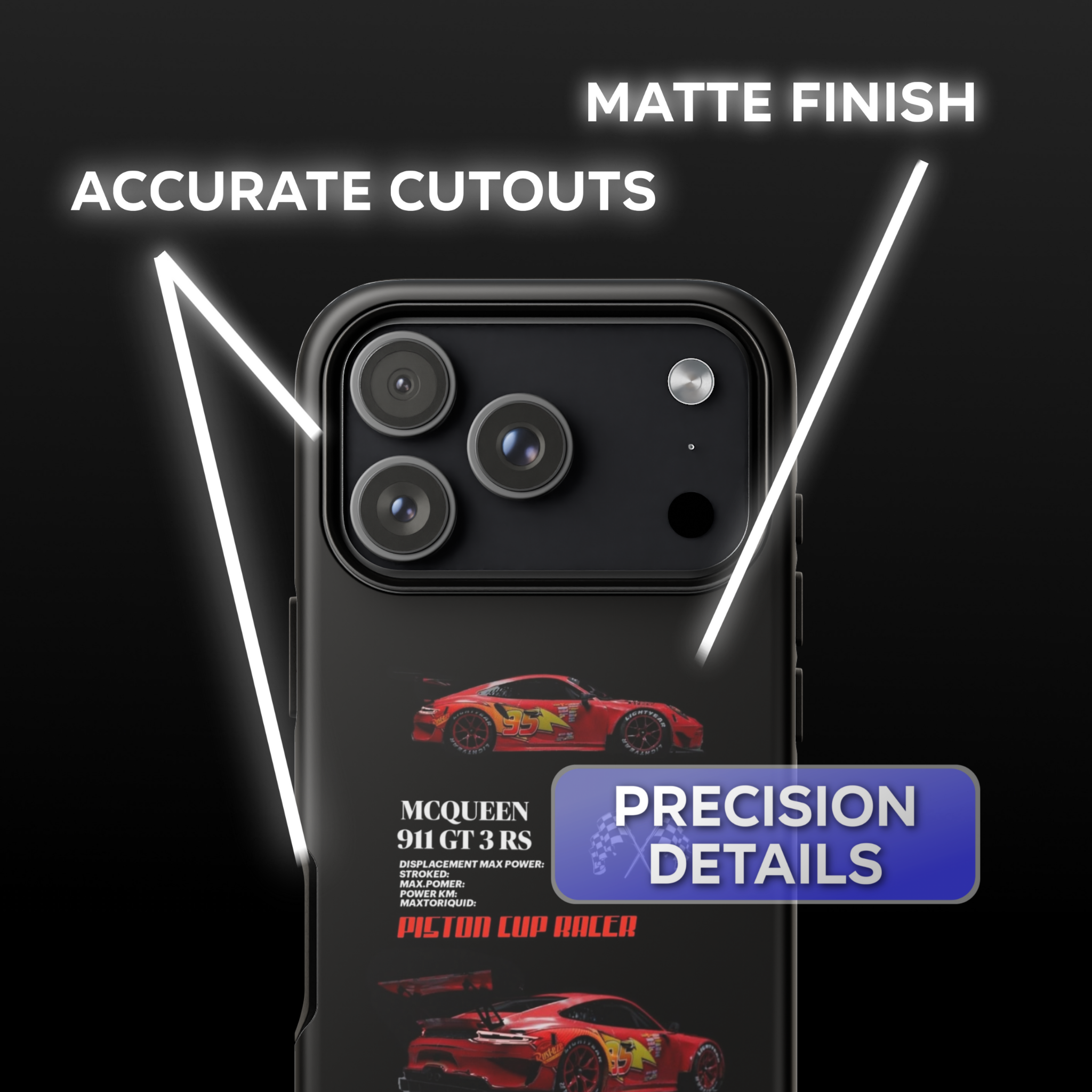 Cars McQueen 911 GT3 RS Phone Case