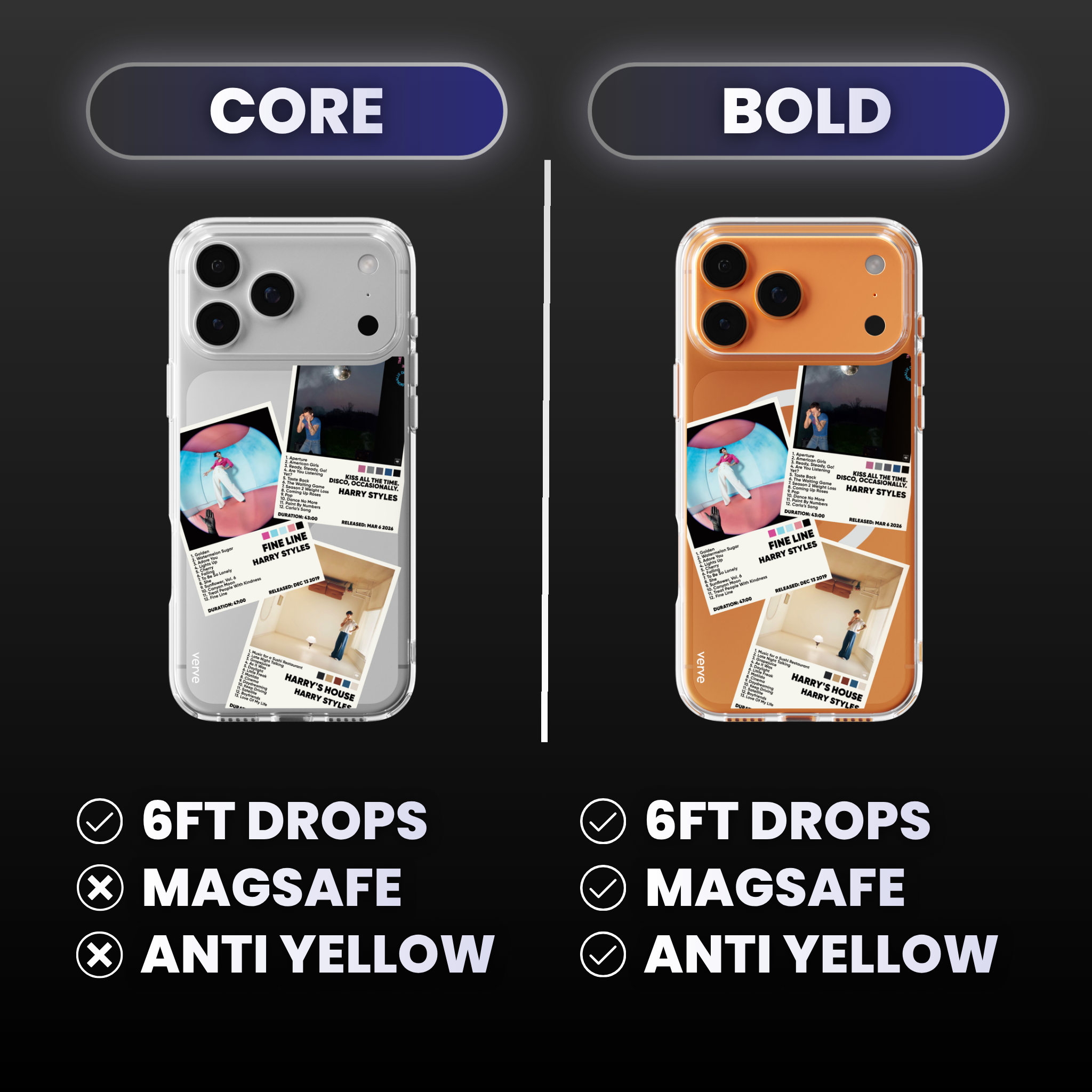 Harry Styles Album Covers Clear Phone Case