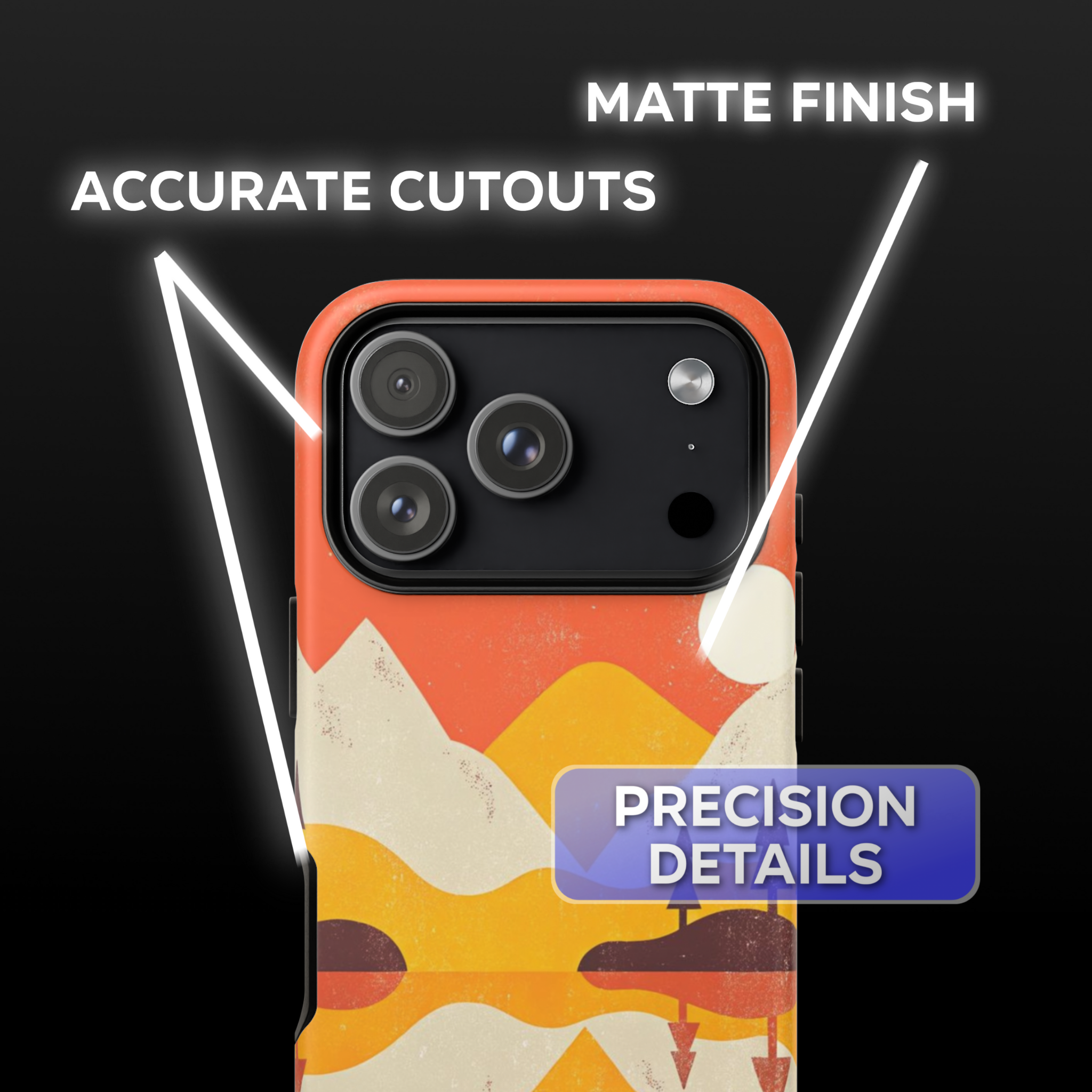 Sunset Mountain Vintage Phone Case