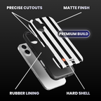 Black & White Striped Phone Case