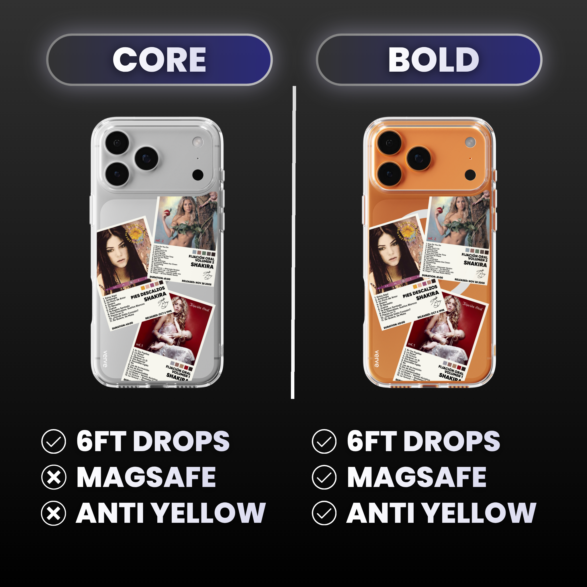 Shakira Album Covers Clear Phone Case