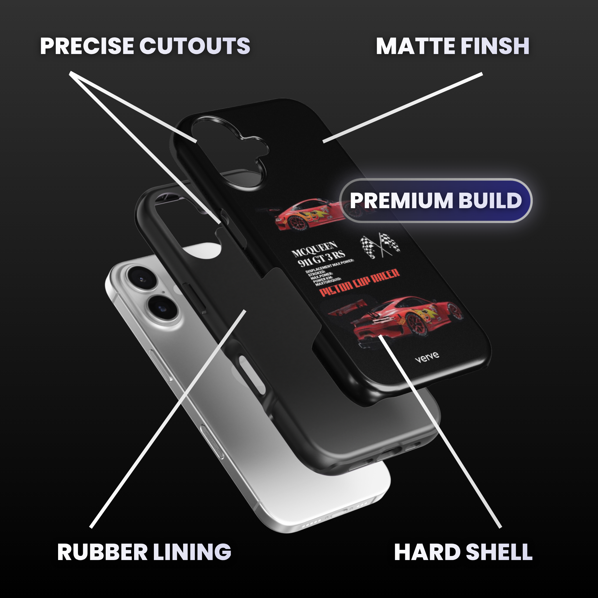 Cars McQueen 911 GT3 RS Phone Case