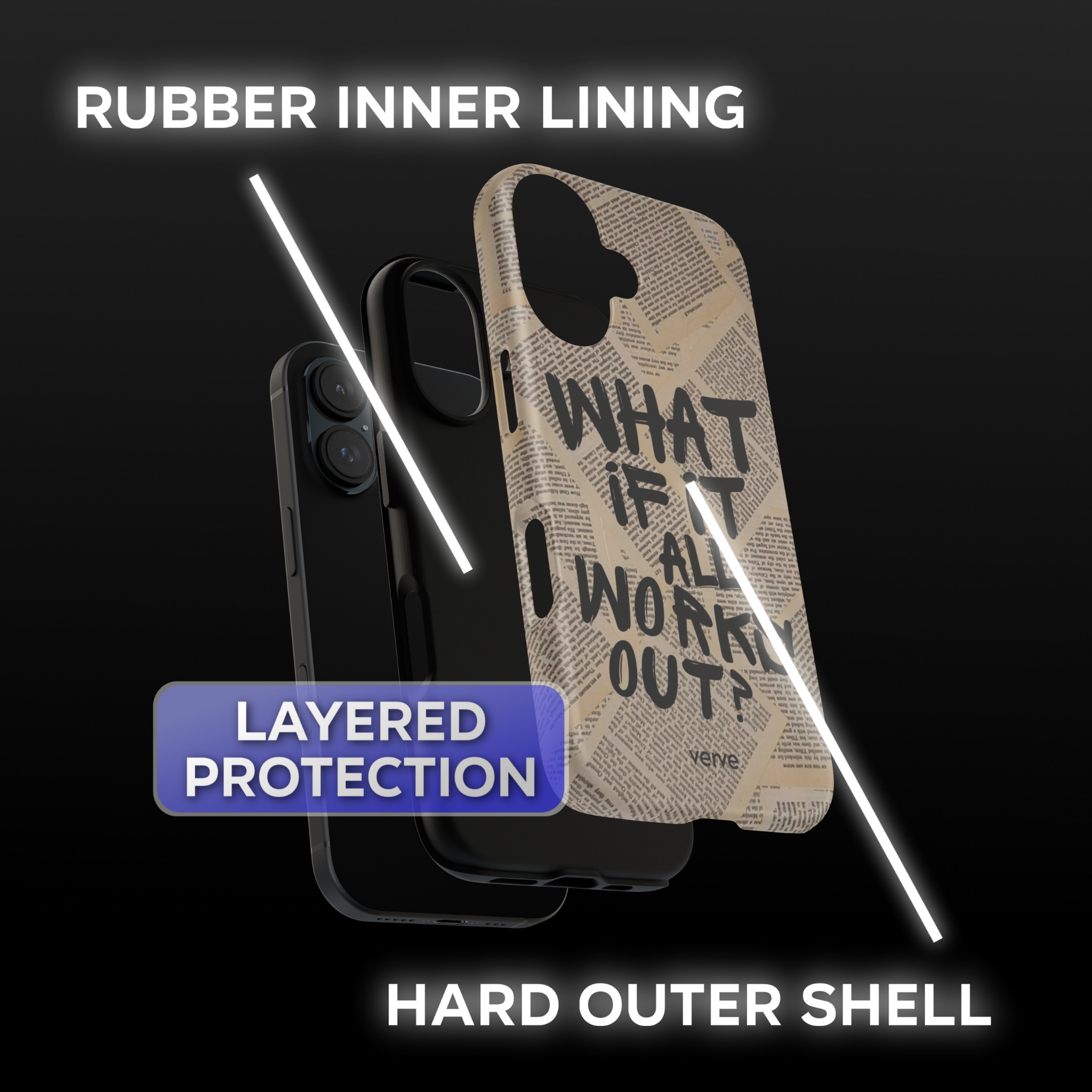 What If It All Works Out Newspaper Phone Case