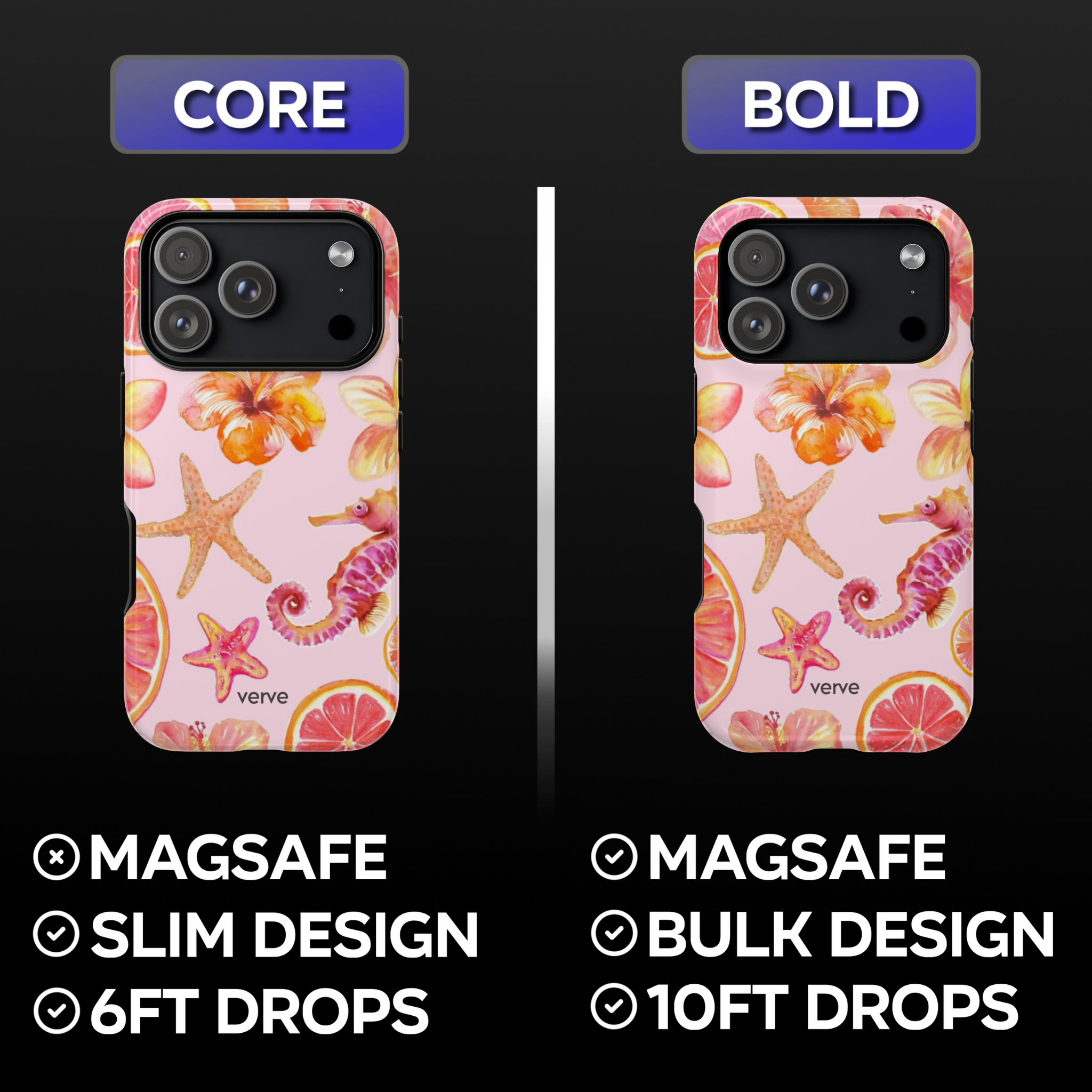 Peachy Starfish Flowers Phone Case