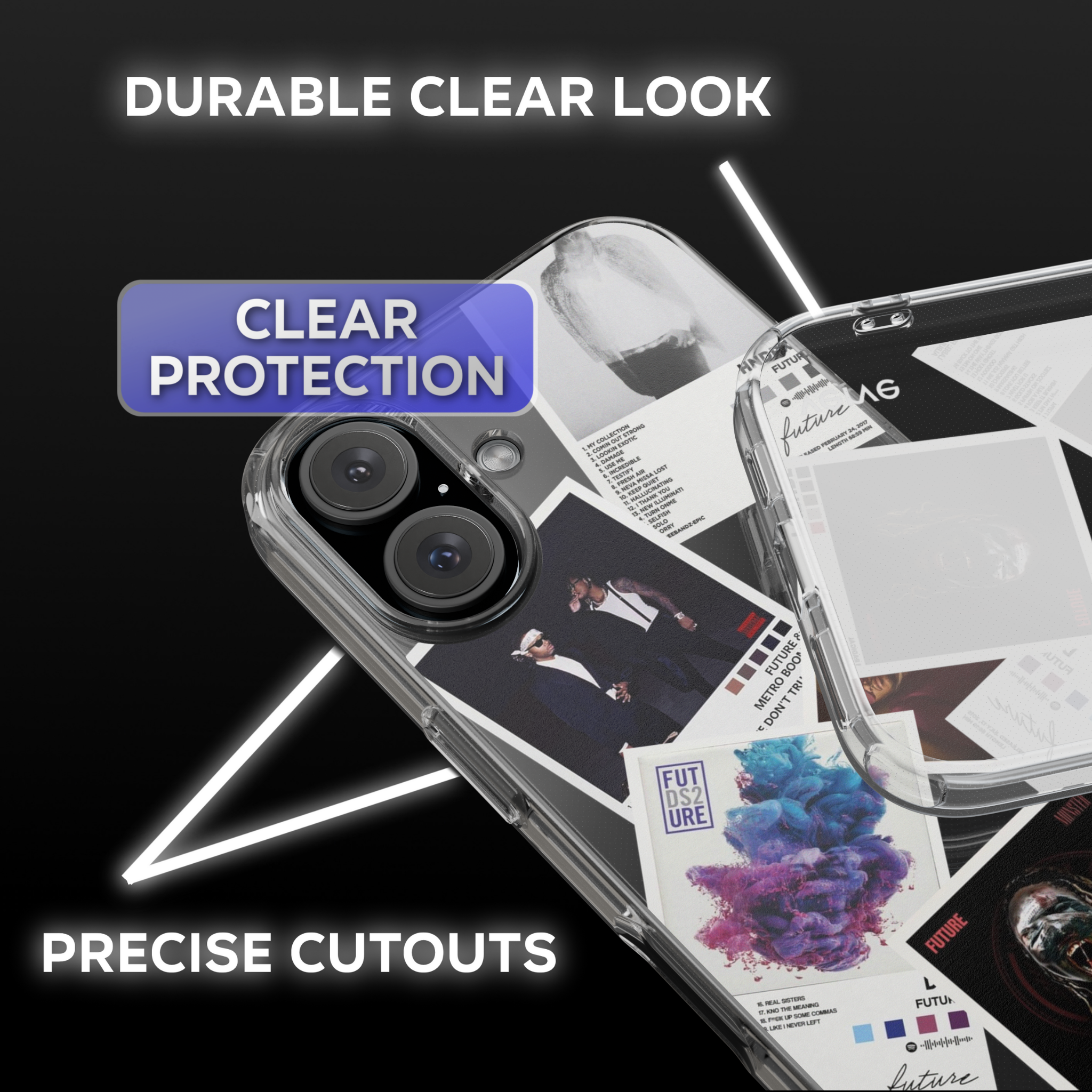 Future Album Covers Clear Phone Case