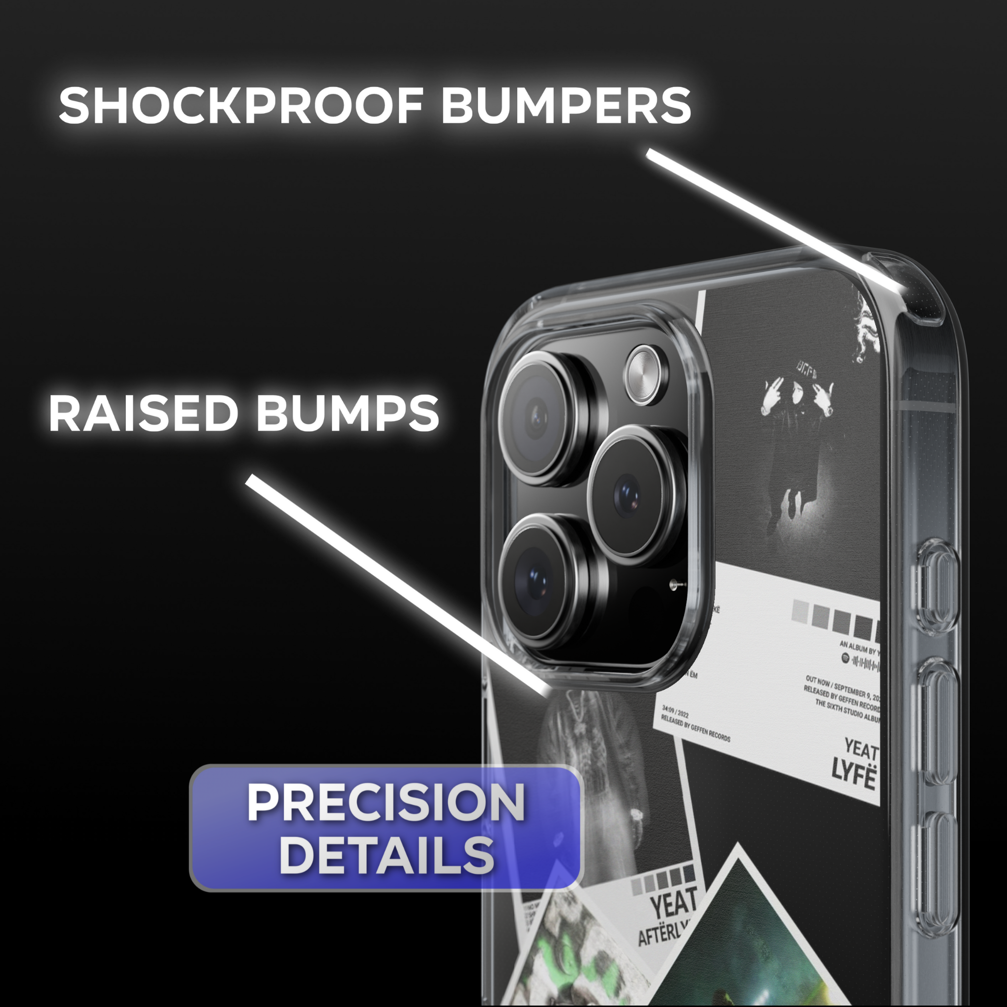 Yeat Album Covers Clear Phone Case