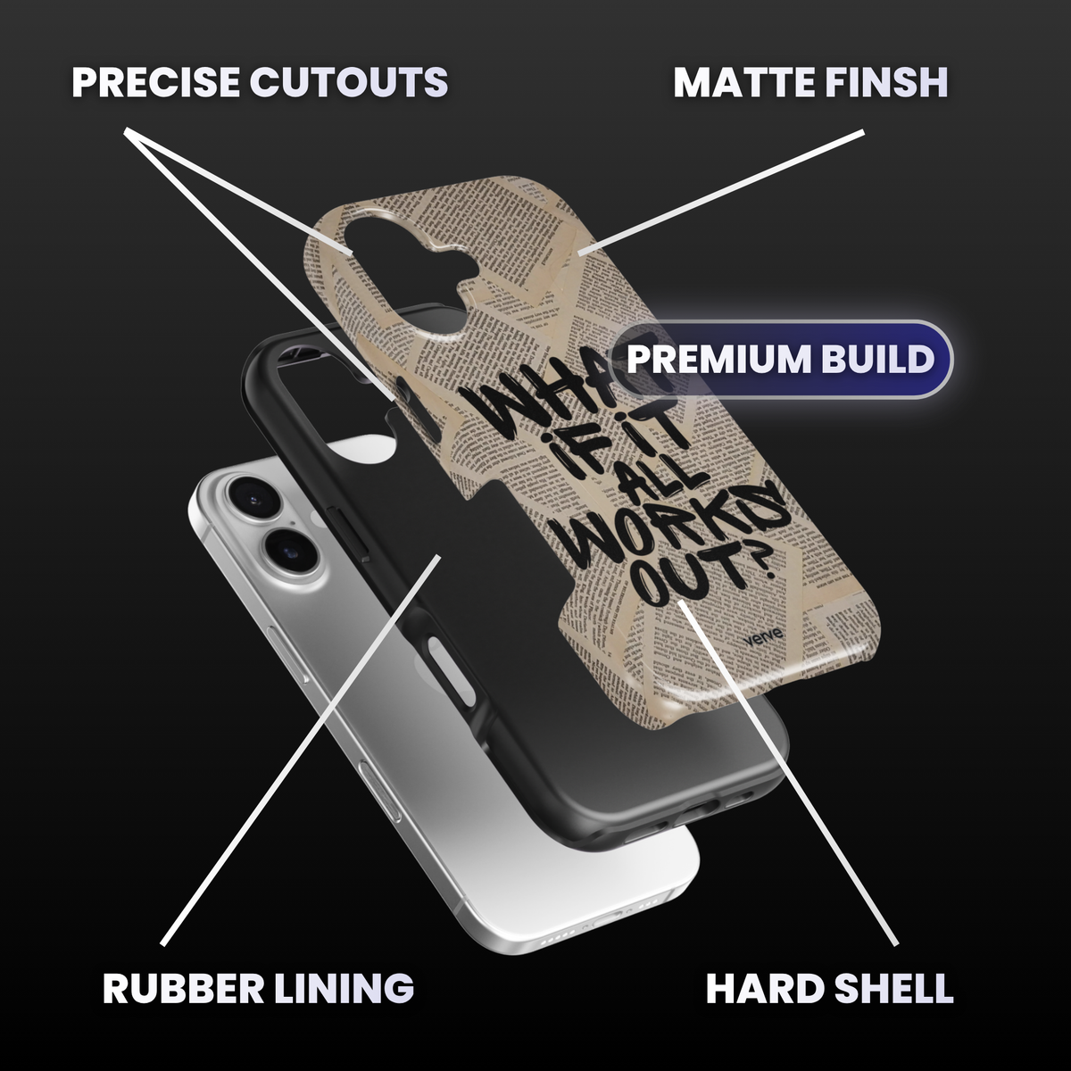 What If It All Works Out Newspaper Phone Case