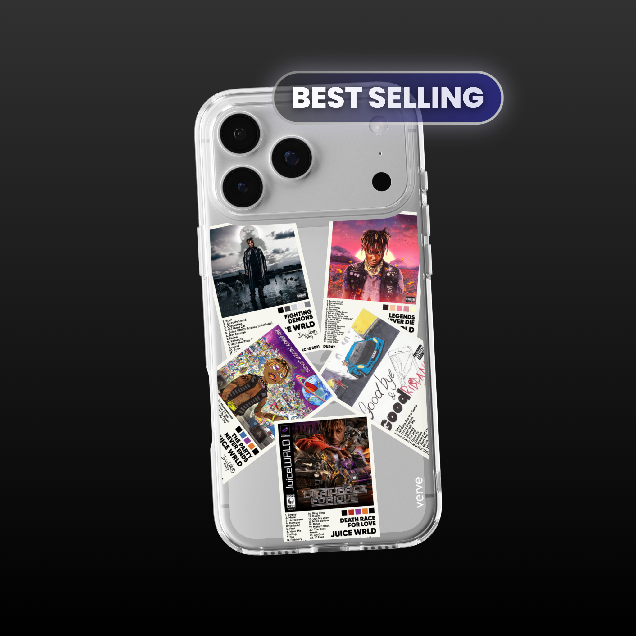 Juice WRLD Album Covers Clear Phone Case