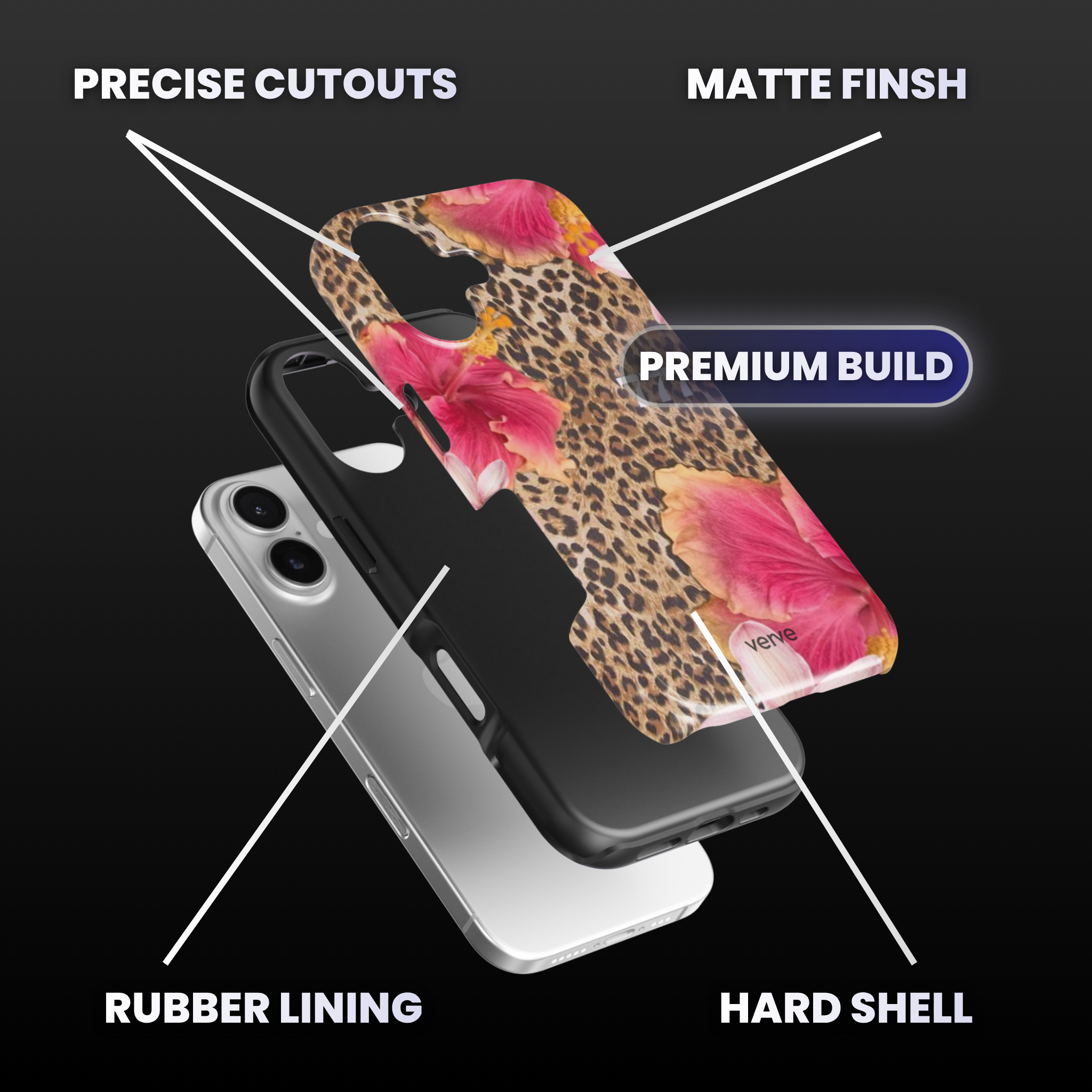 Leopard Print Flowers Summer Phone Case