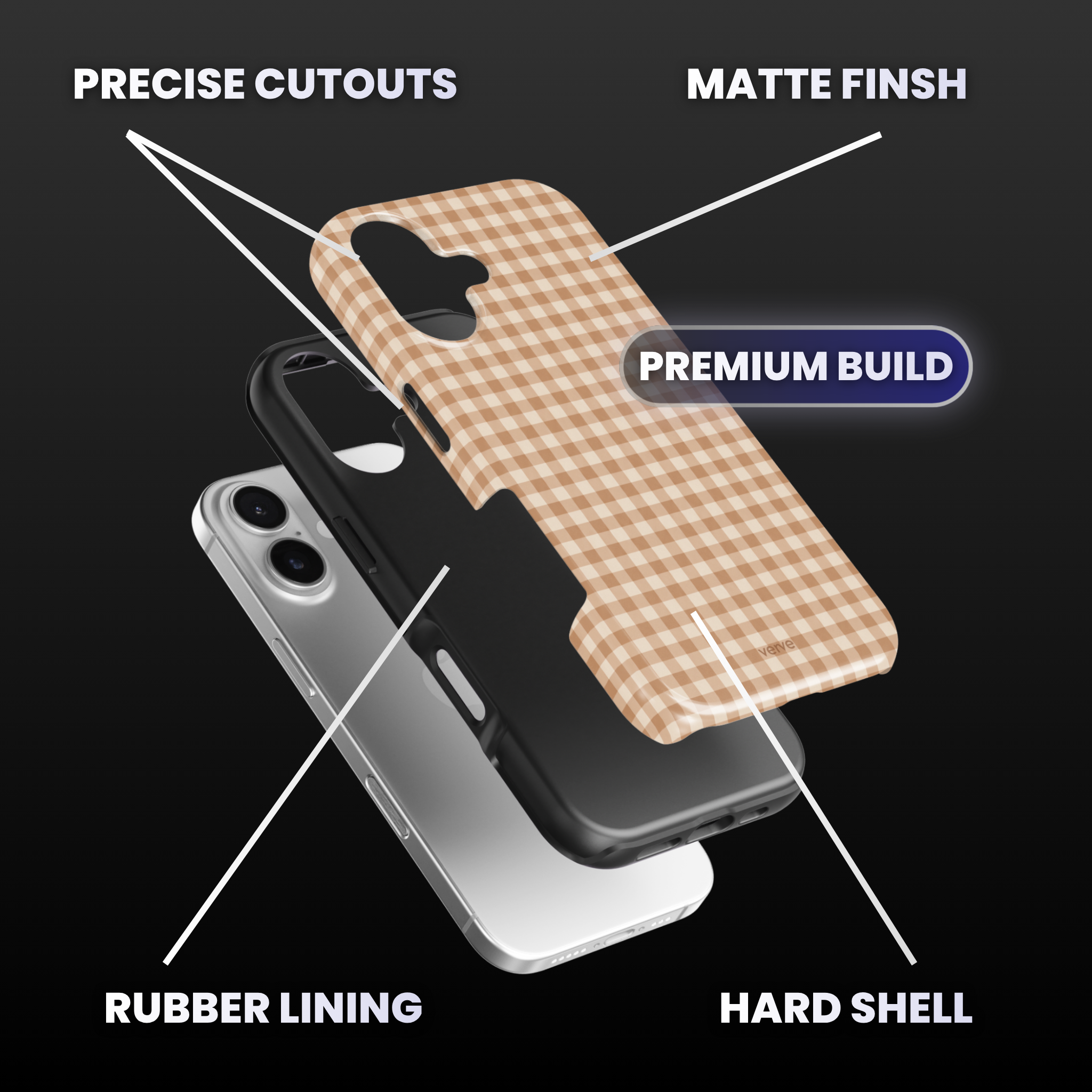 Autumn Checkered Phone Case
