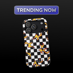 Checkered Flame Phone Case