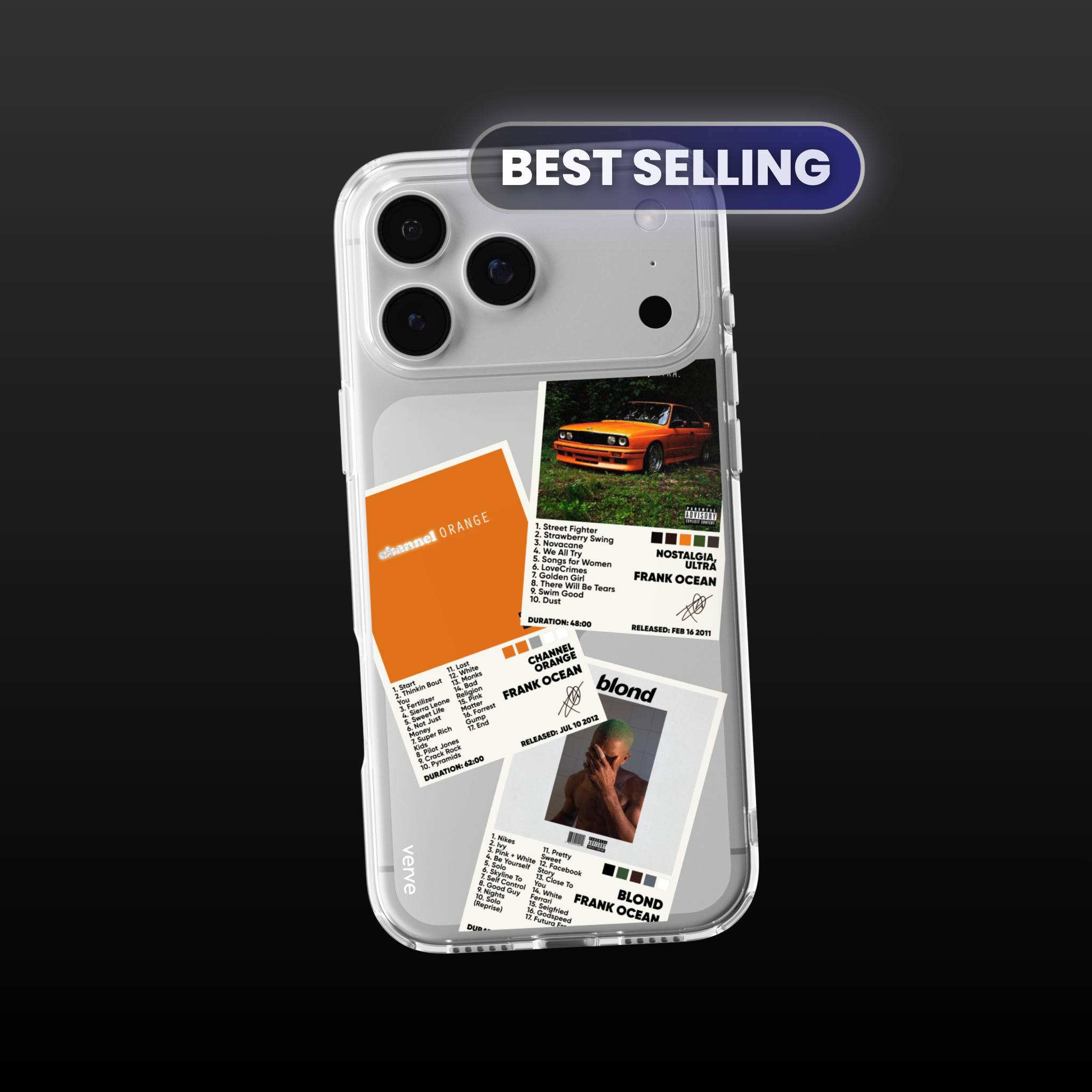 Frank Ocean Albums Clear Phone Case
