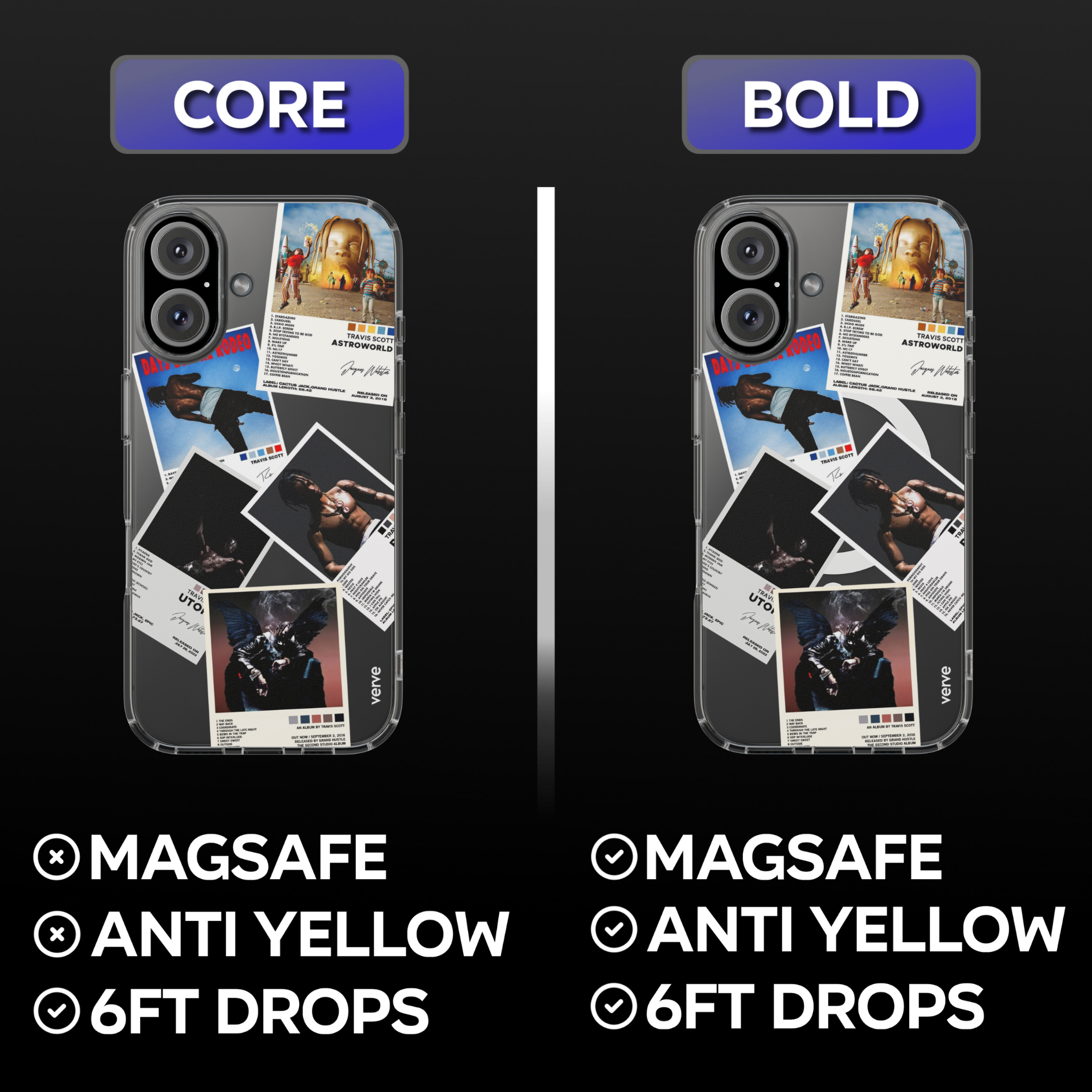 Travis Scott Albums Clear Phone Case