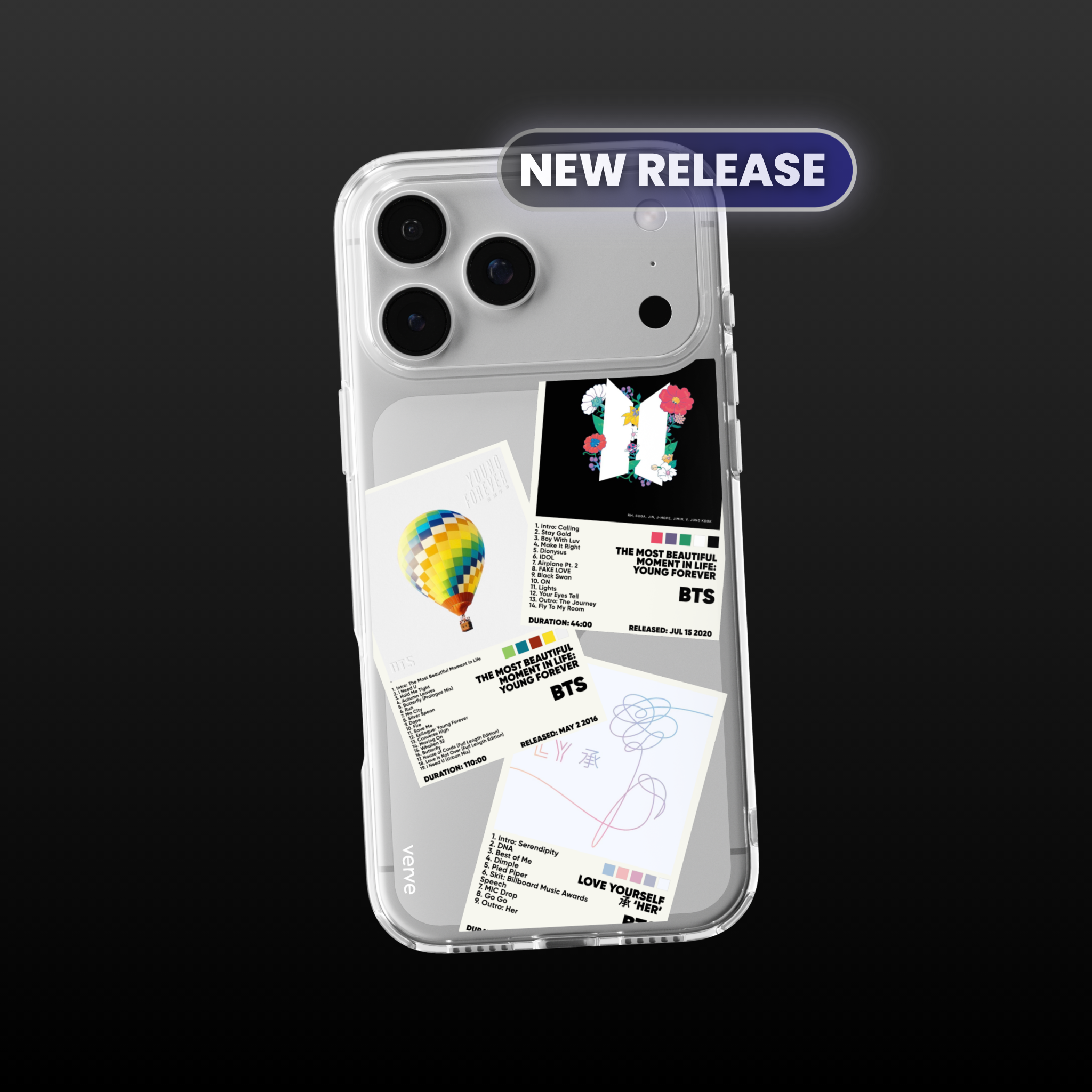 BTS Album Covers Clear Phone Case