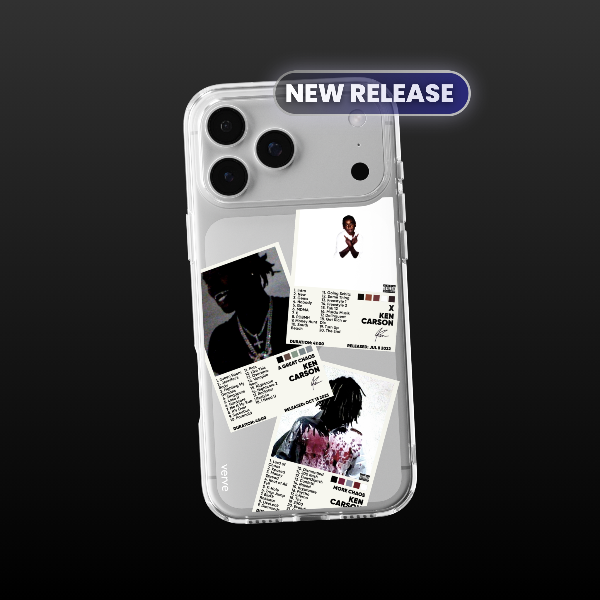 Ken Carson Album Covers Clear Phone Case