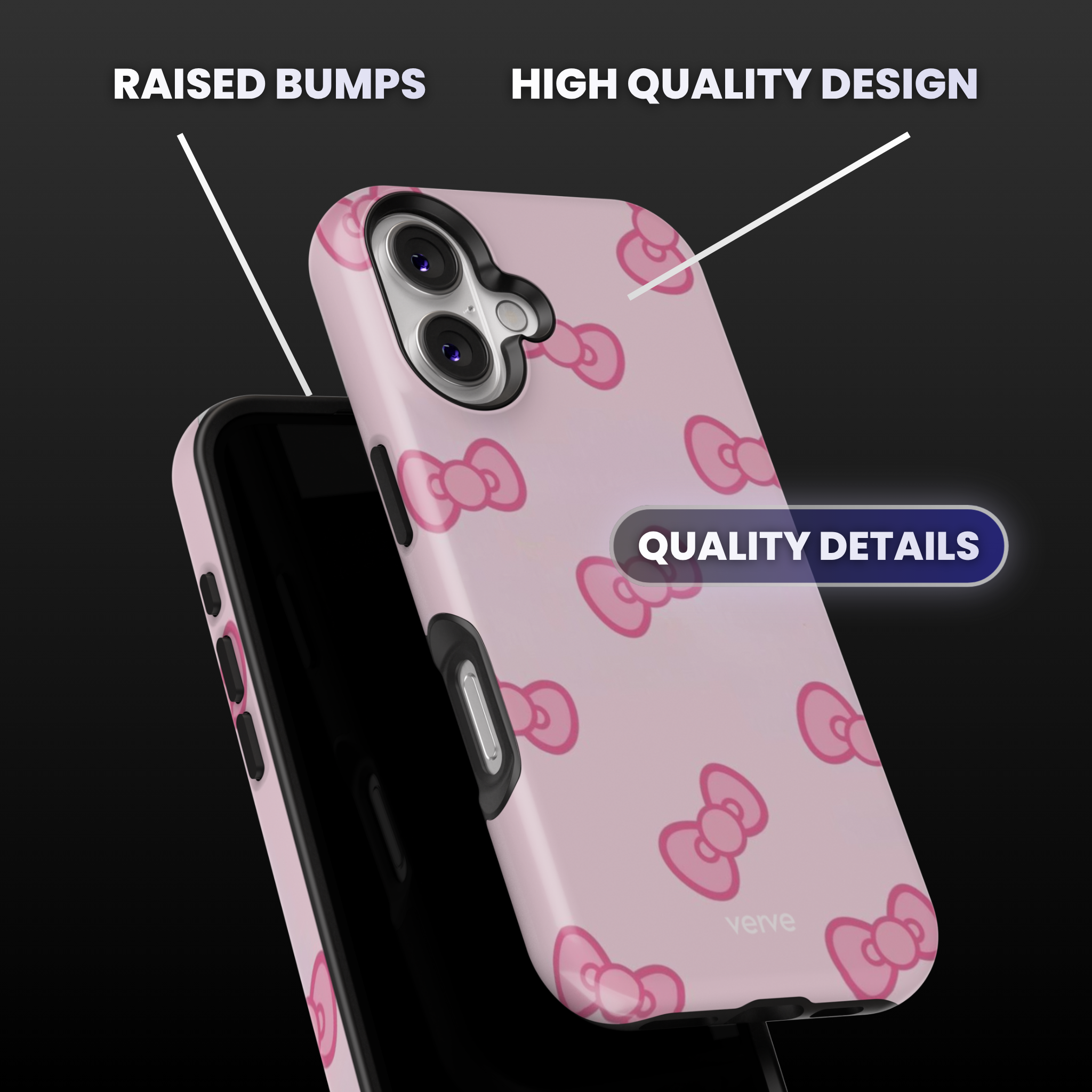 Hello Kitty Pink Bows Phone Case