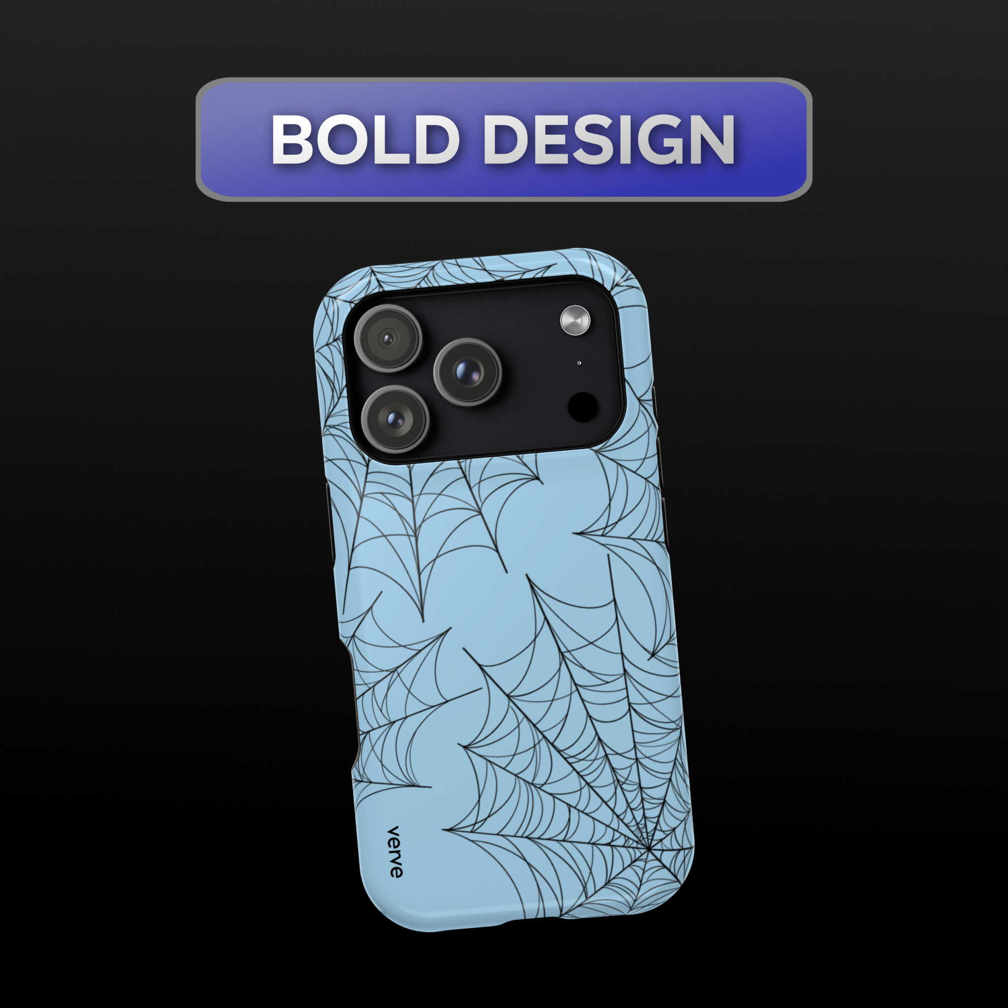 Blue Spider Web Phone Case