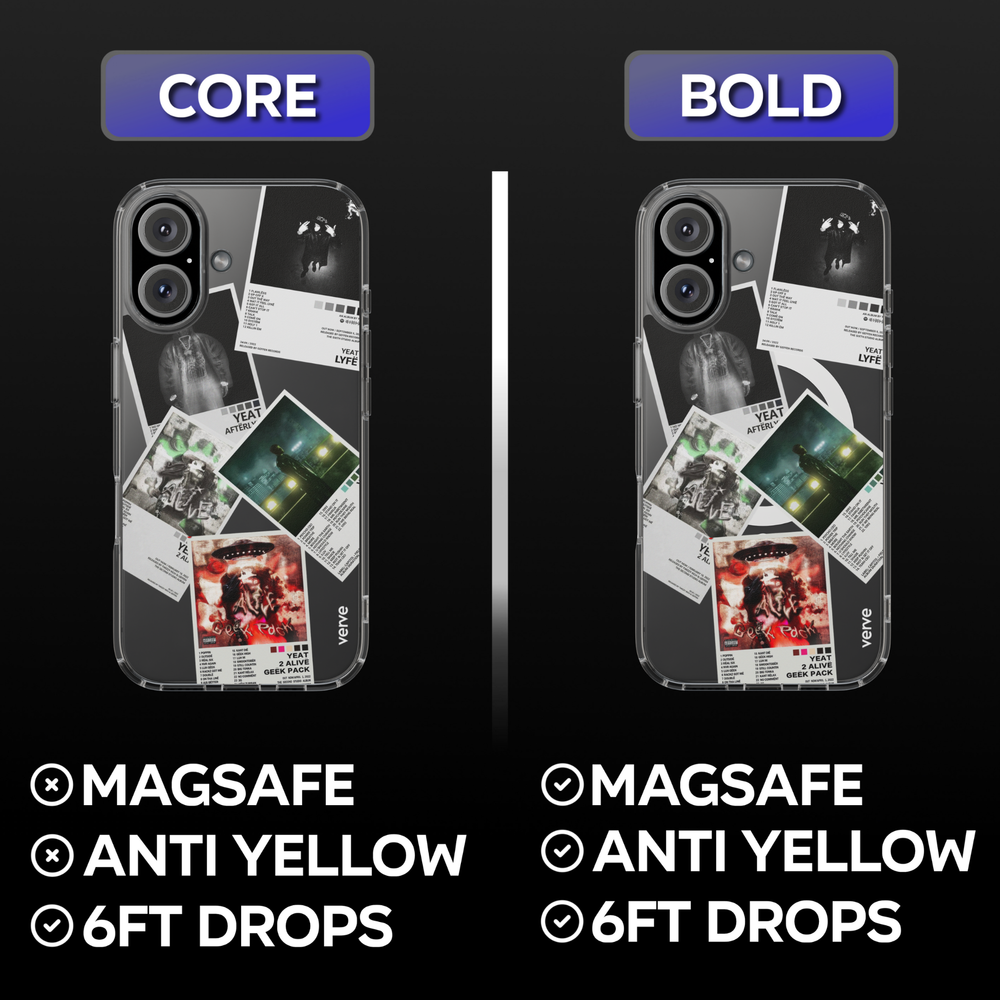 Yeat Album Covers Clear Phone Case