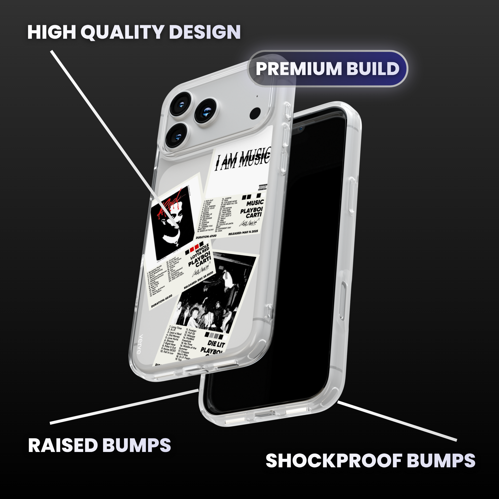 Playboi Carti Albums Clear Phone Case