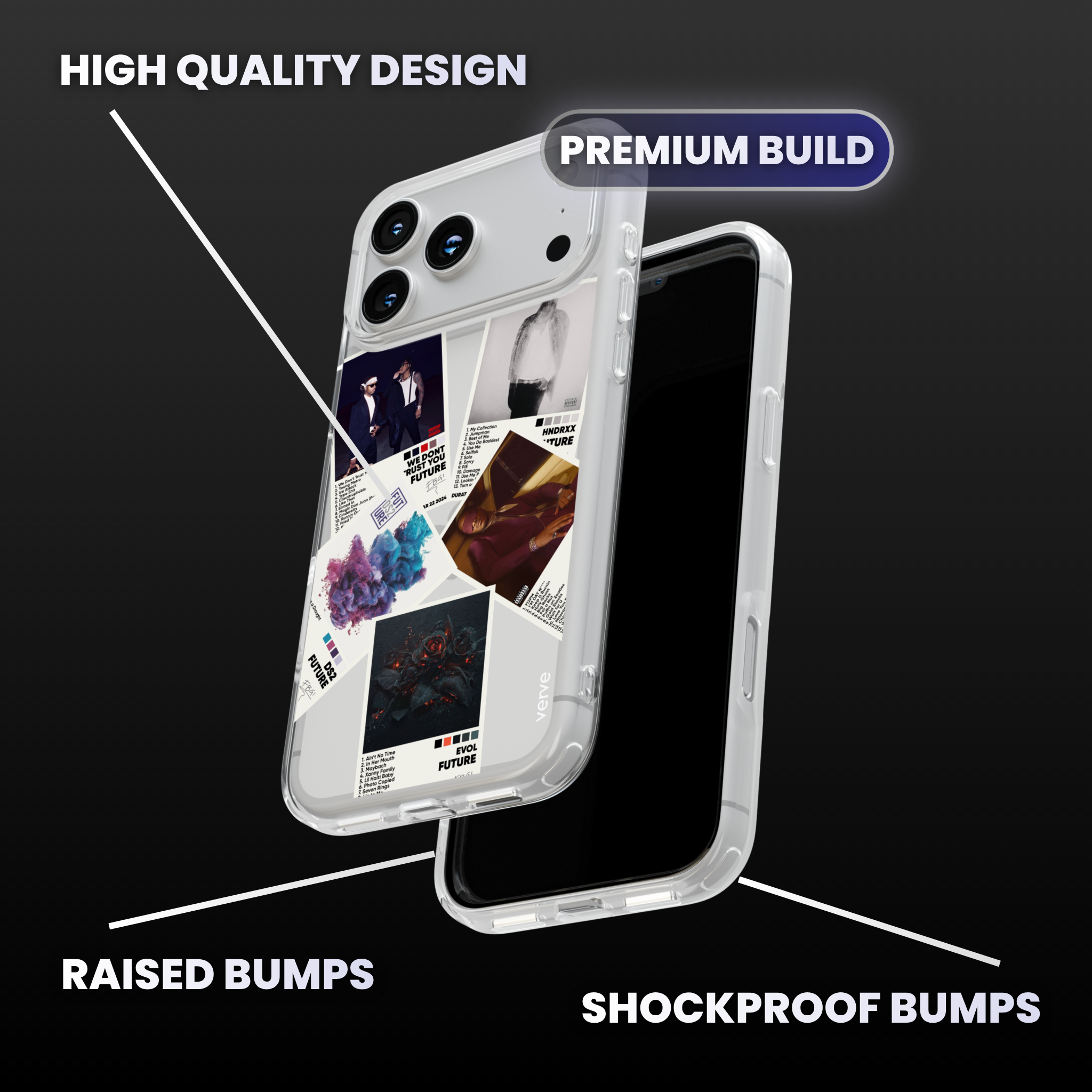 Future Album Covers Clear Phone Case