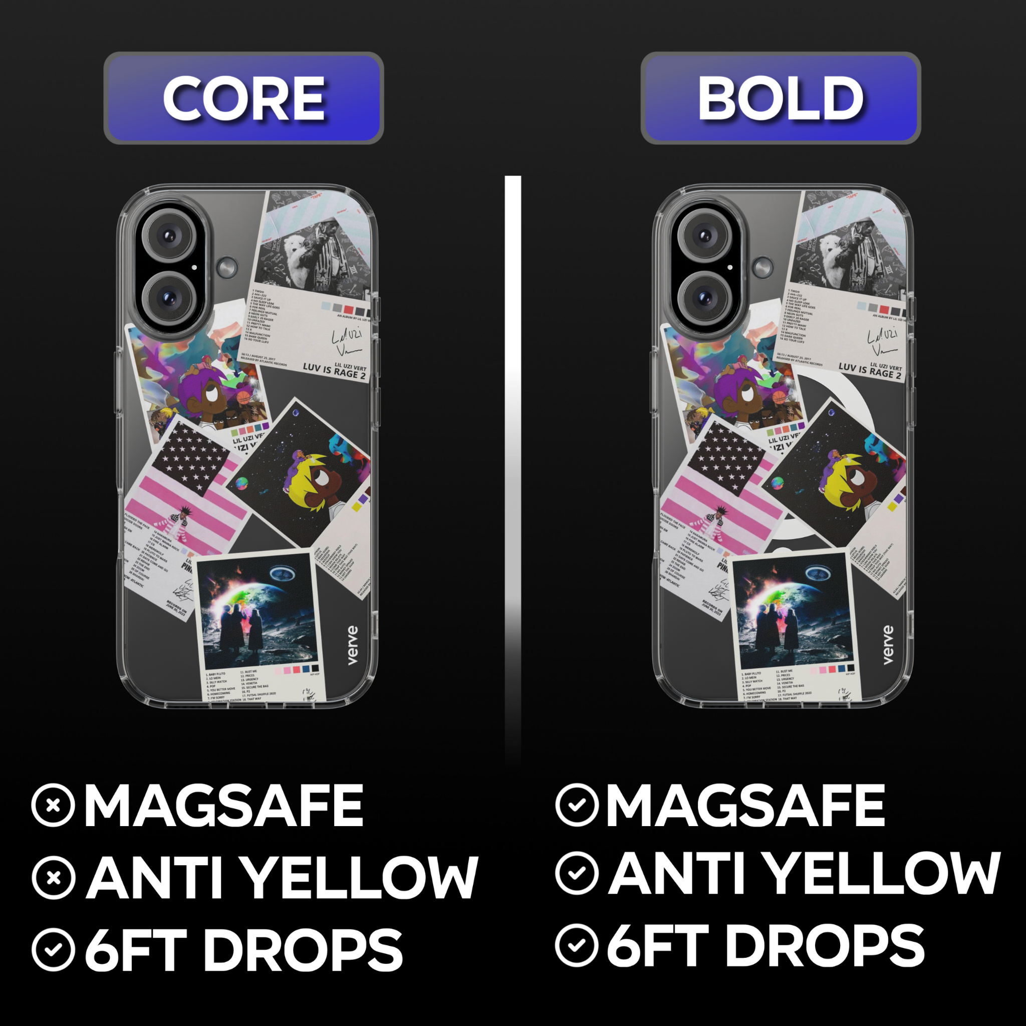 Lil Uzi Album Covers Clear Phone Case