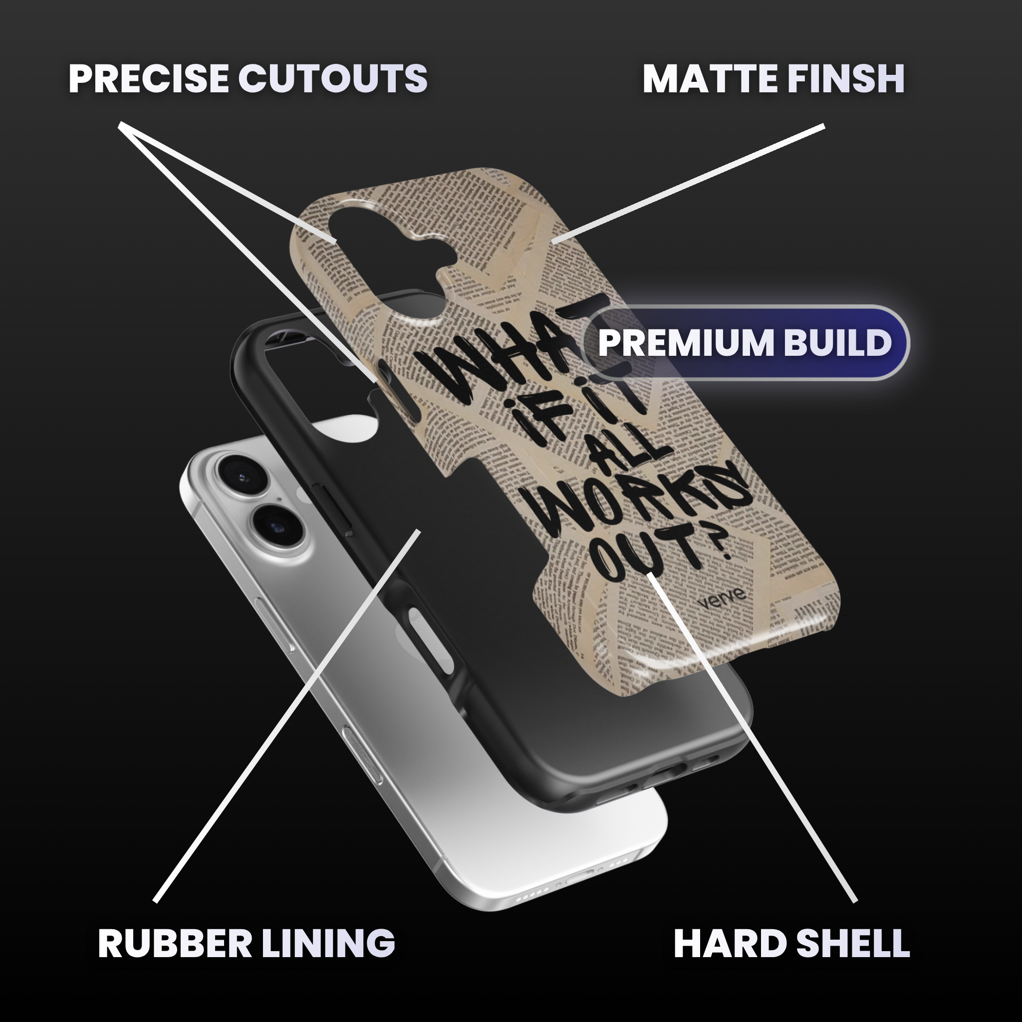 What If It All Works Out Newspaper Phone Case