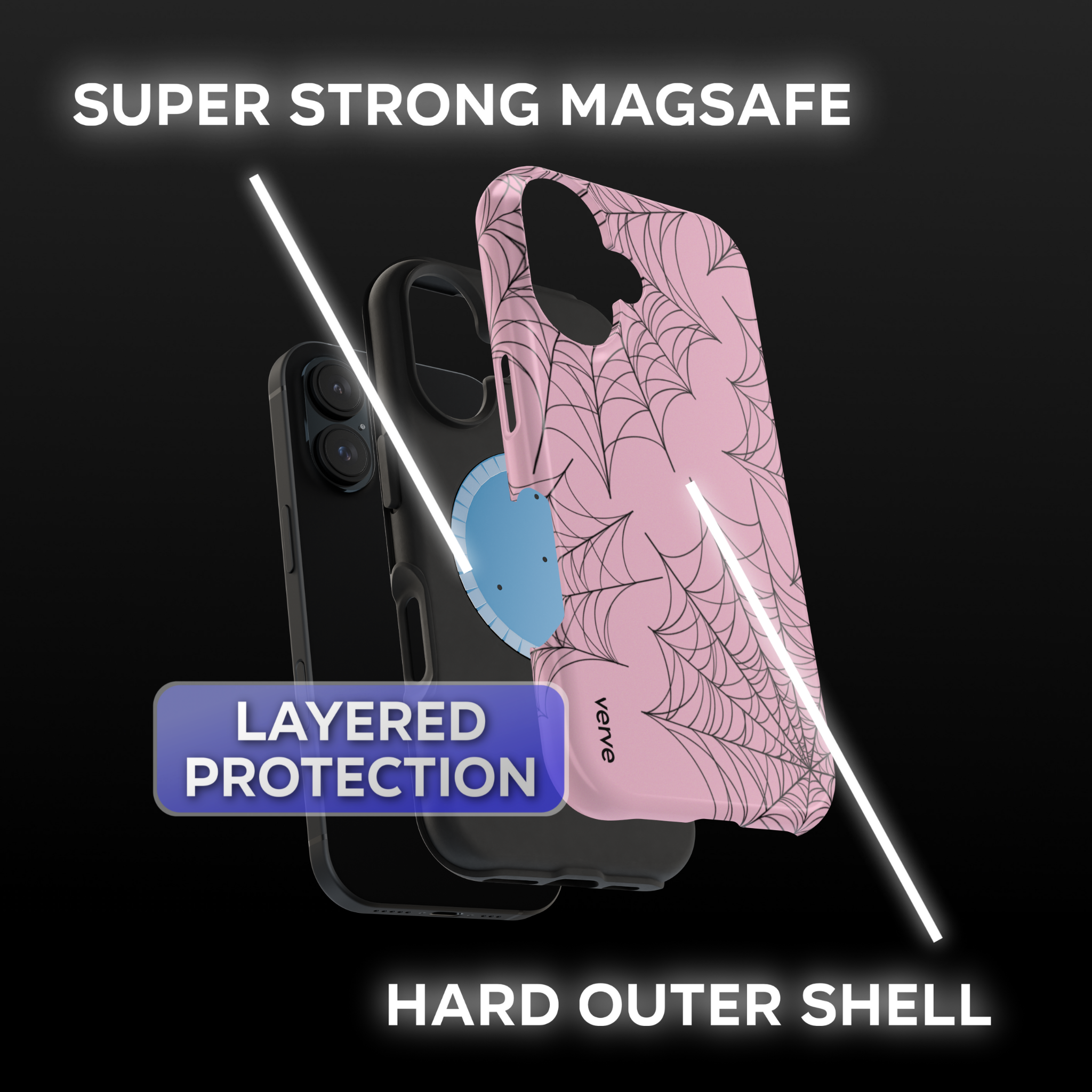 Pink Spider Web Phone Case