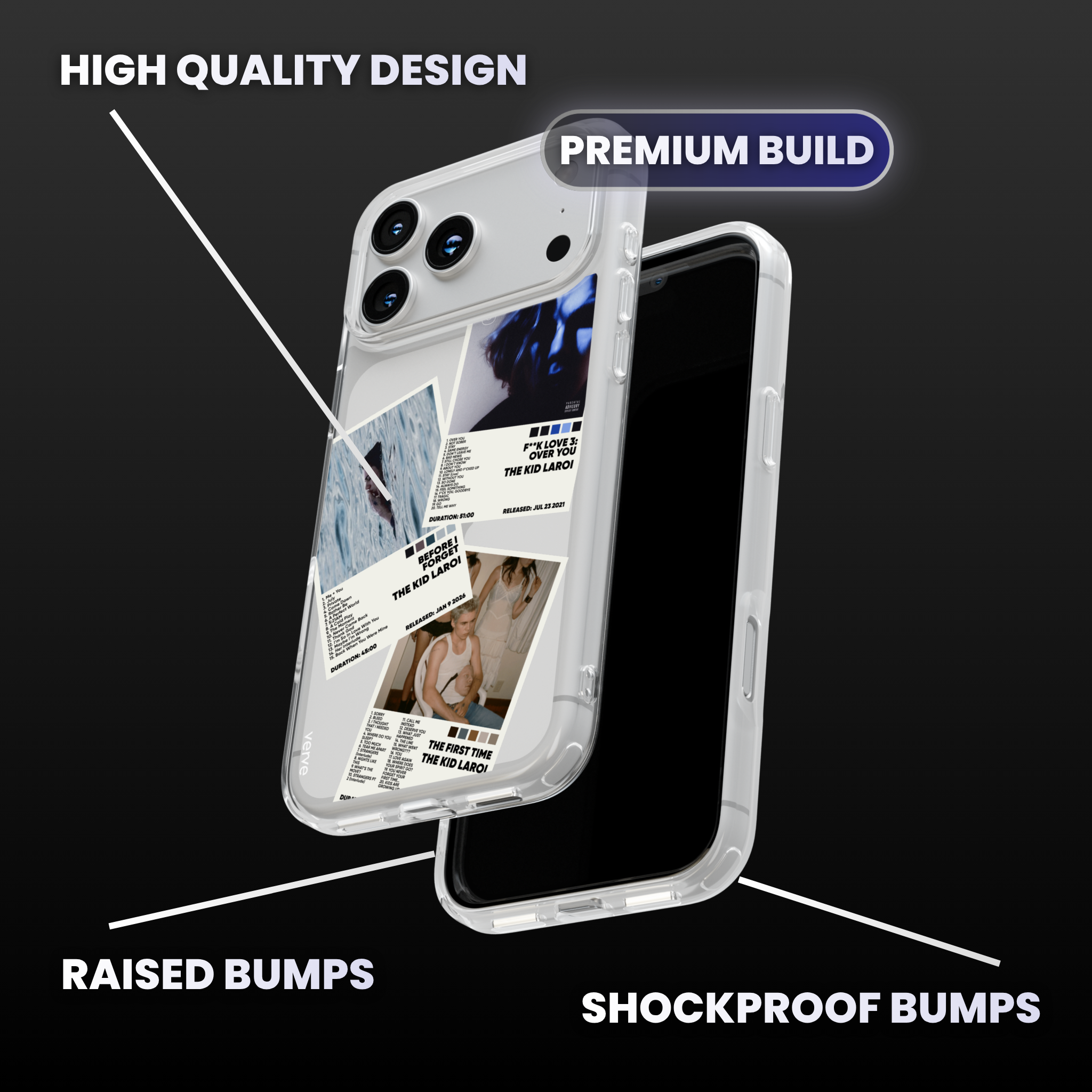 The Kid LAROI Album Covers Clear Phone Case