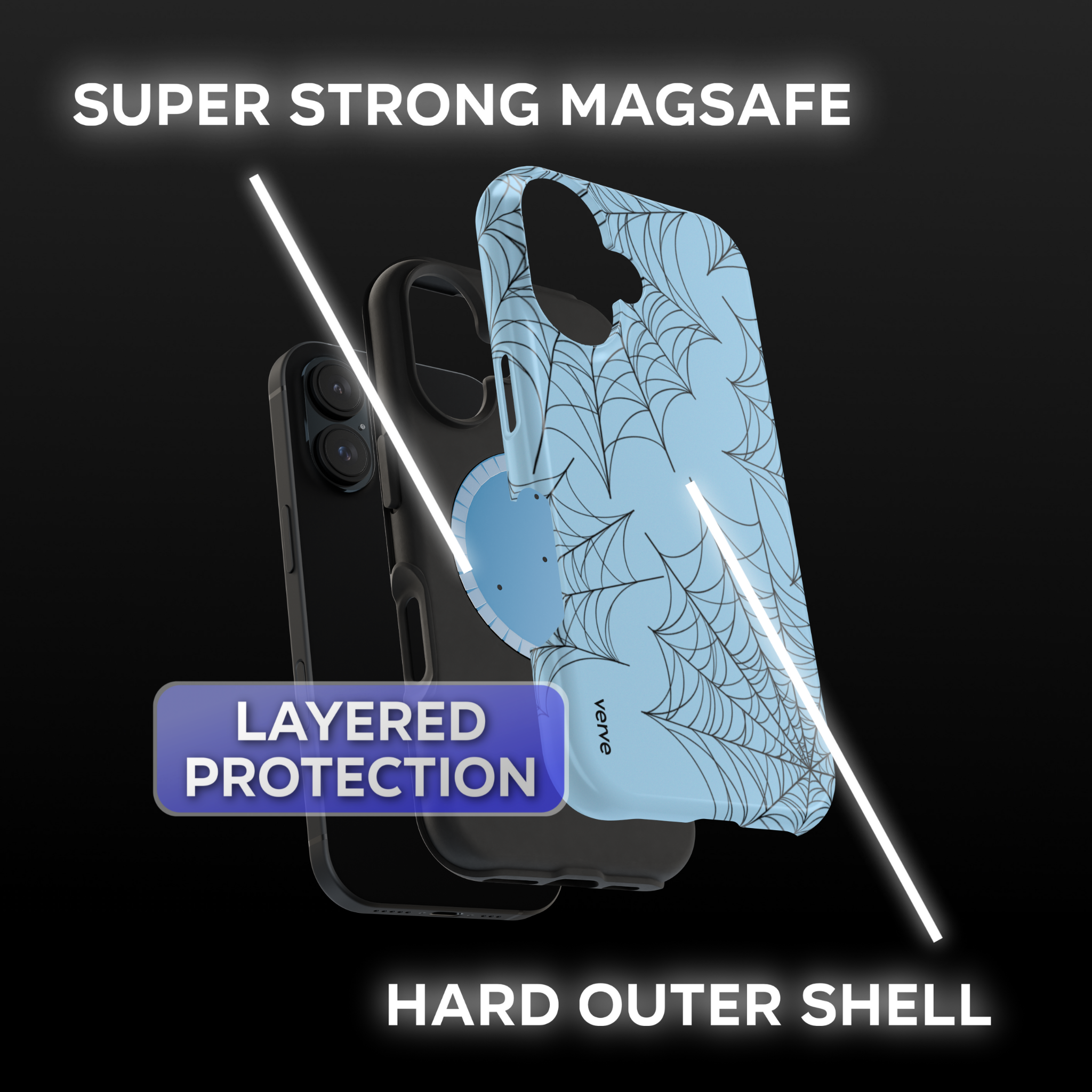 Blue Spider Web Phone Case