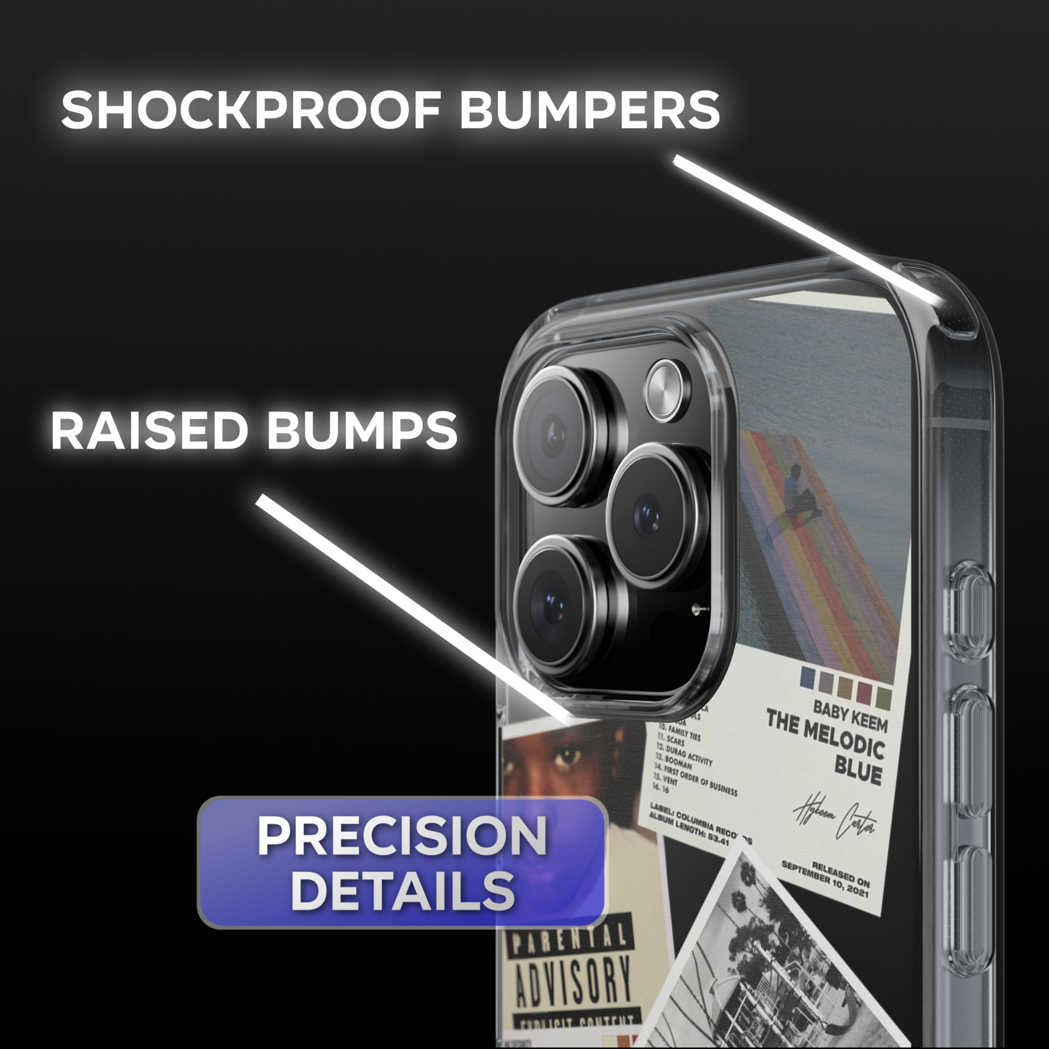 Baby Keem Album Covers Clear Phone Case