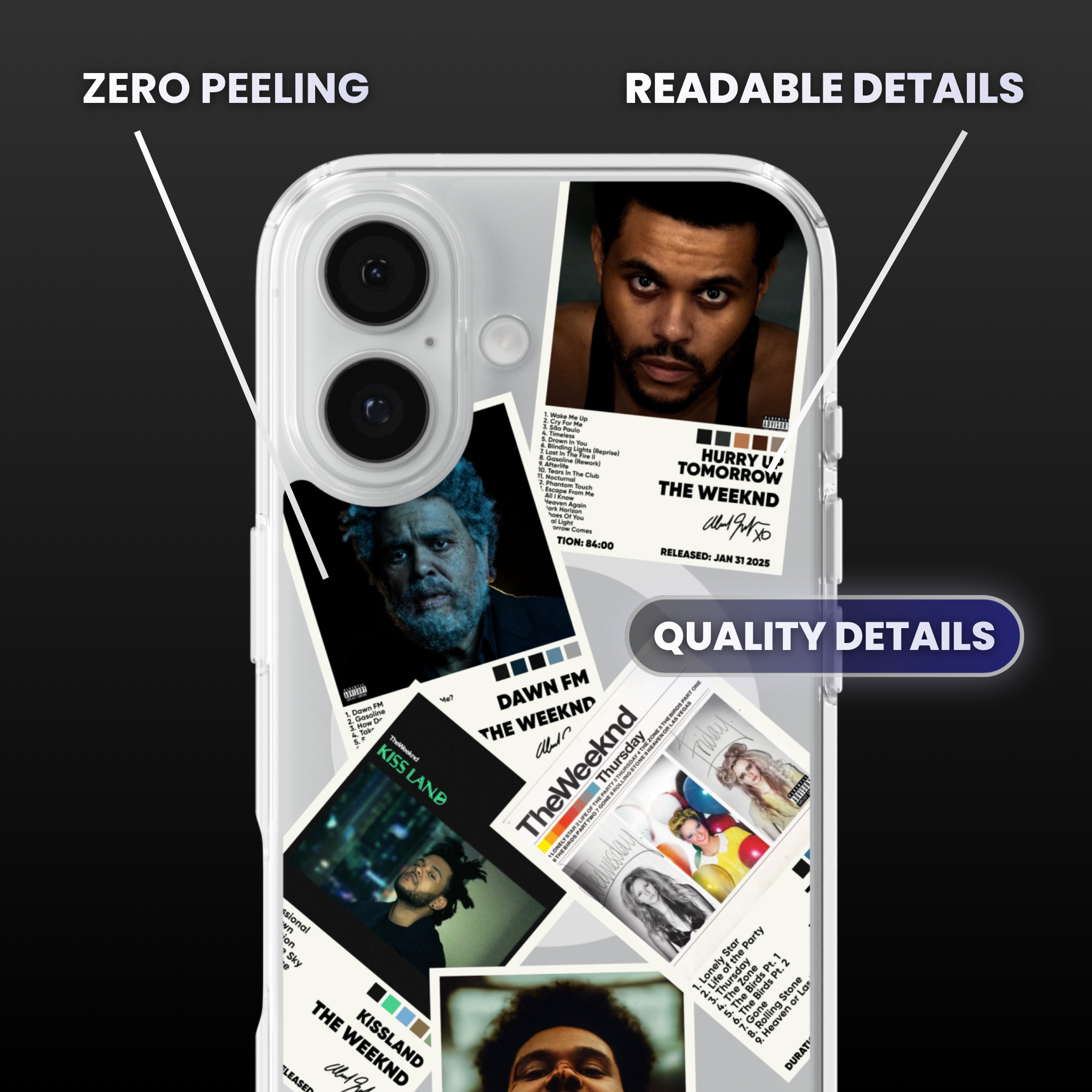 The Weeknd Albums Clear Phone Case