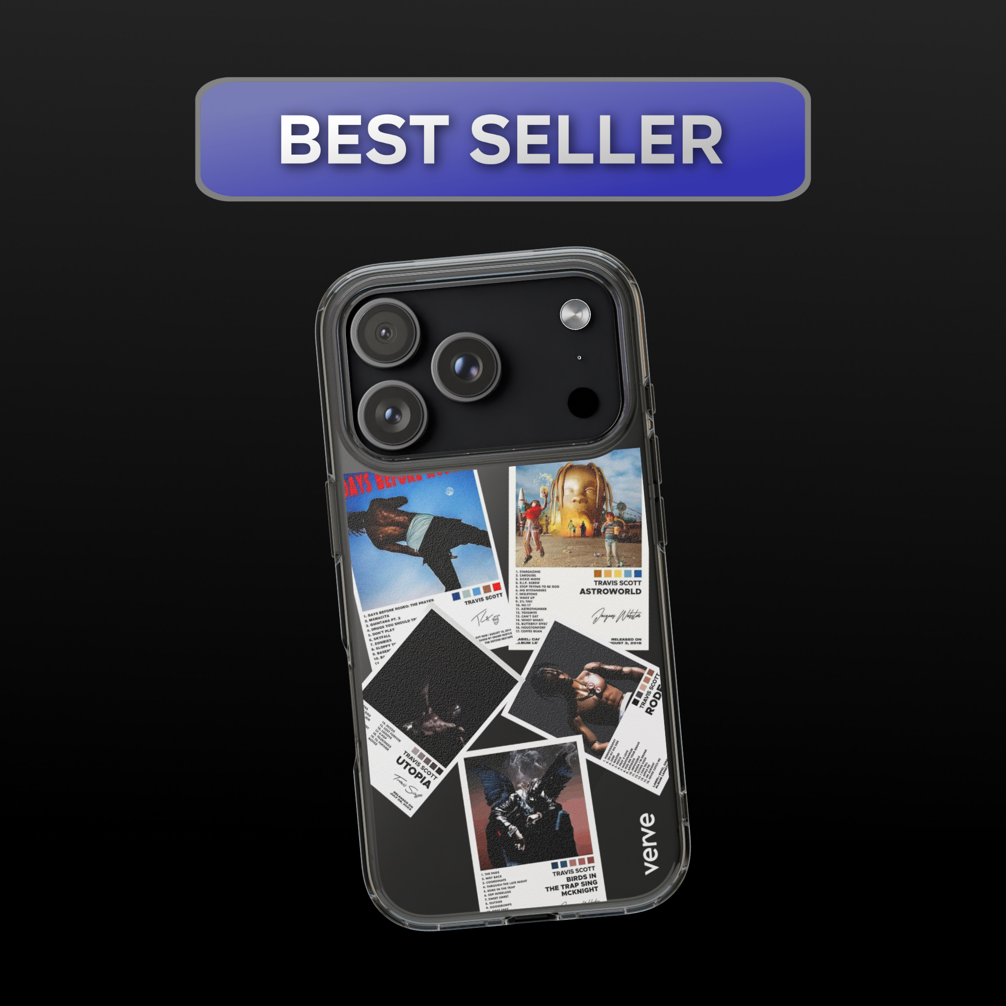 Travis Scott Albums Clear Phone Case